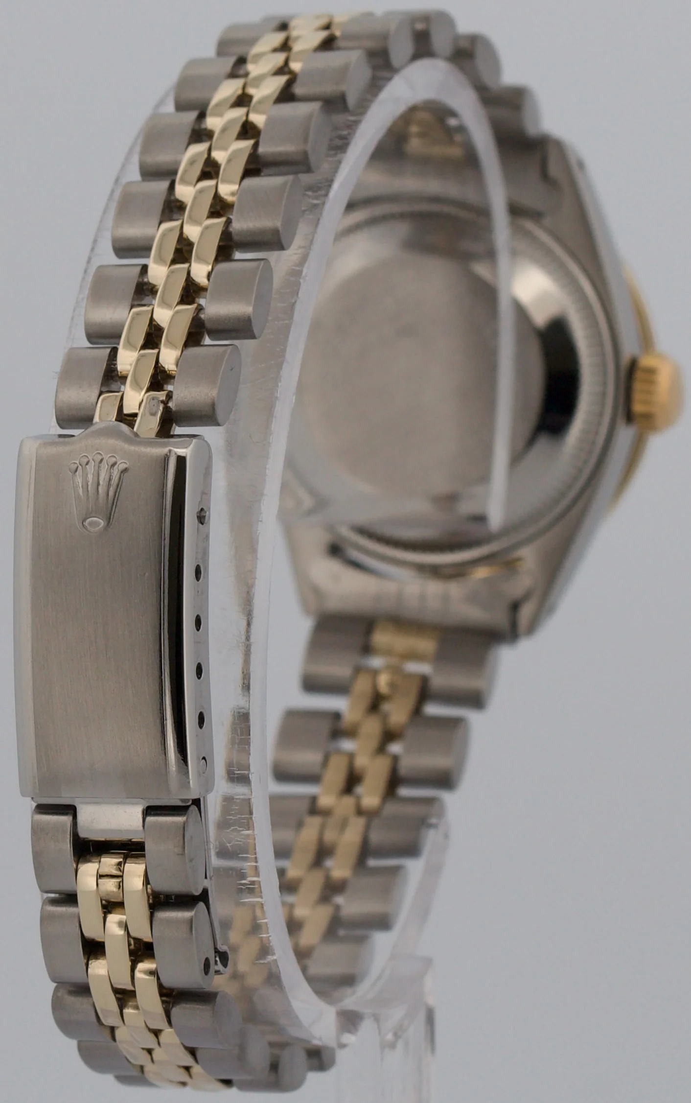 Ladies Rolex DateJust 26mm MOP DIAMOND 18K Yellow Gold Steel JUBILEE 6917 Watch - Image 6