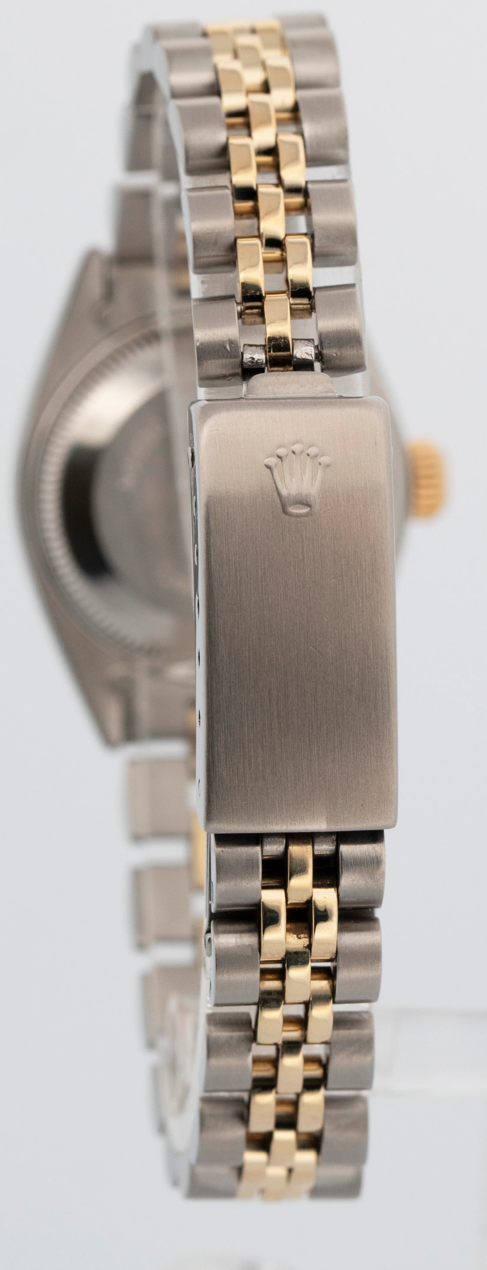 Ladies Rolex DateJust 26mm White DIAMOND Yellow Gold Steel JUBILEE 6917 Watch - Image 5