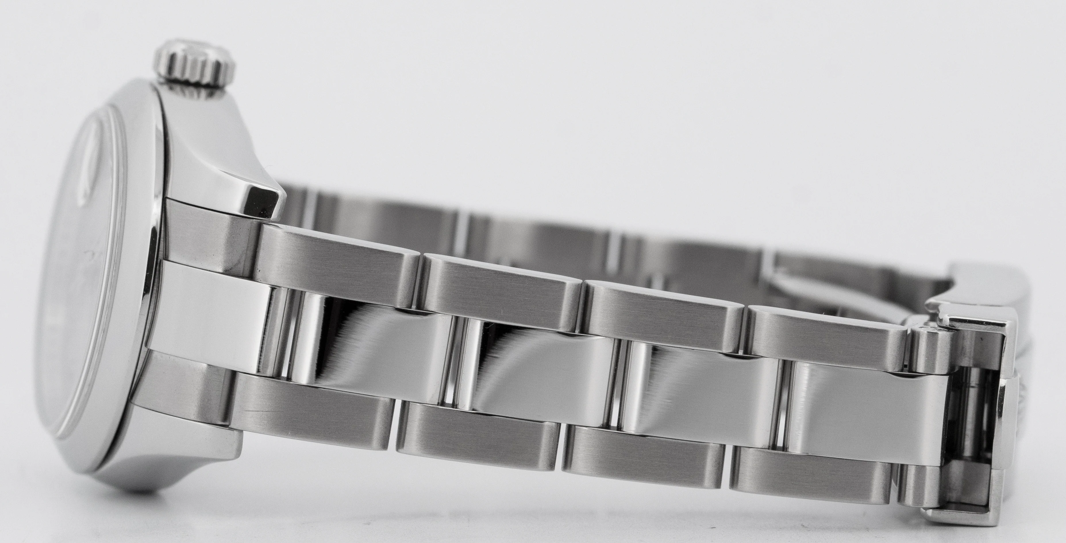 Ladies Rolex DateJust 26mm Silver Stainless Steel Roman Oyster Watch 179160 - Image 6