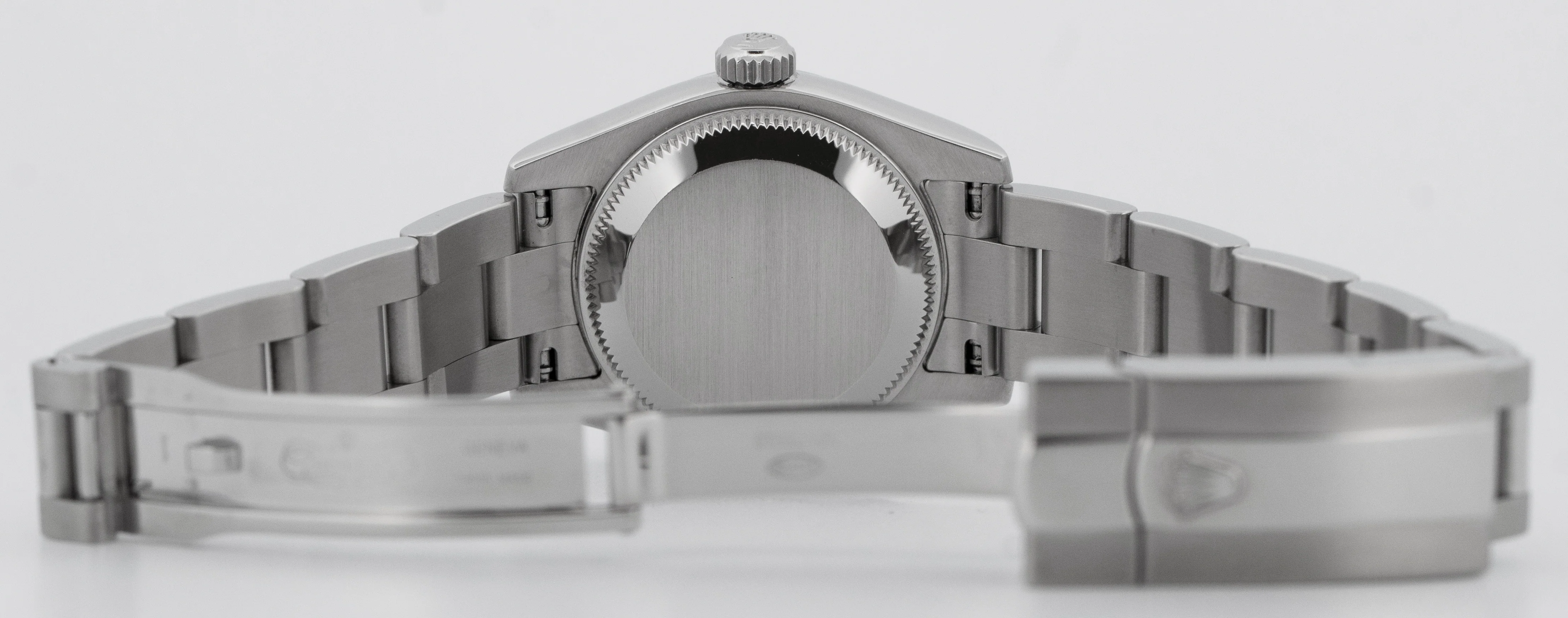 Ladies Rolex DateJust 26mm Silver Stainless Steel Roman Oyster Watch 179160 - Image 8