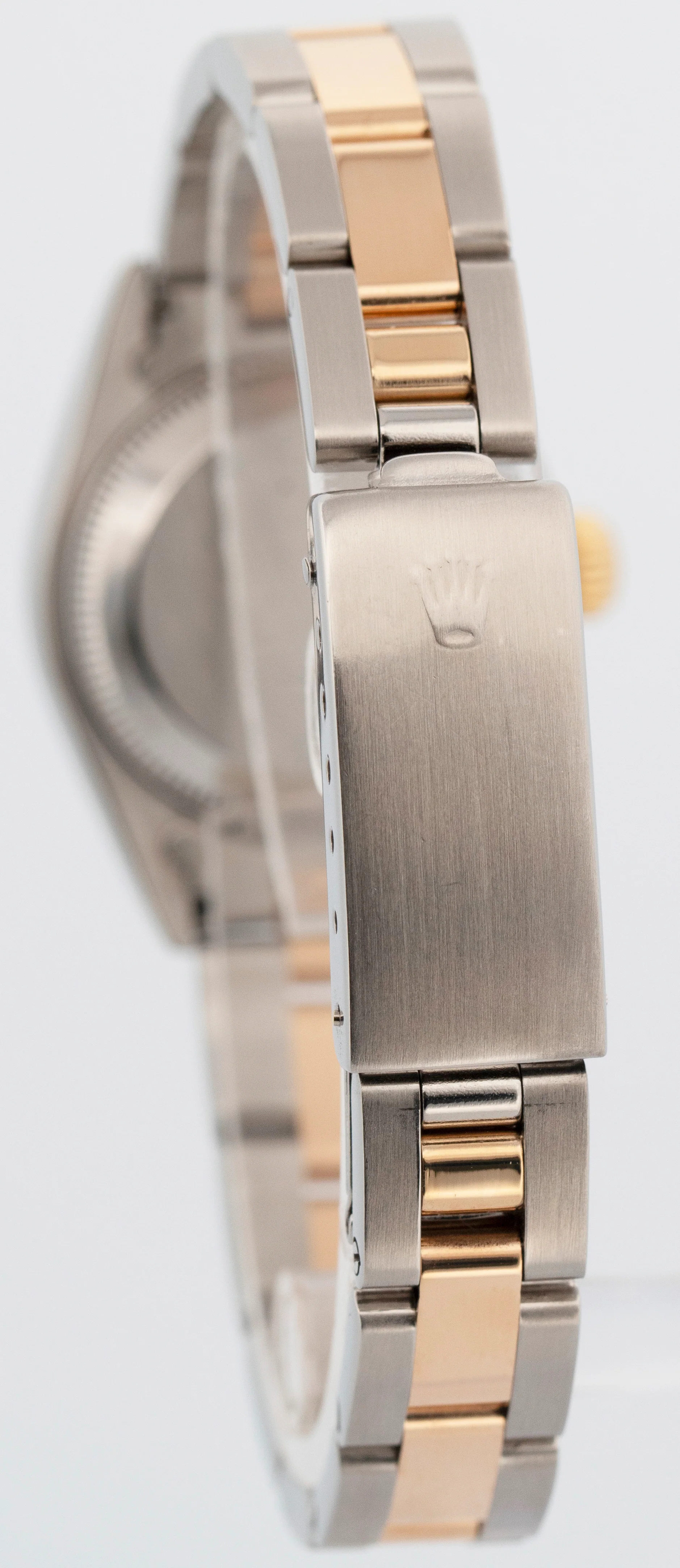 Ladies Rolex DateJust BLUE 18K Yellow Gold Stainless 26mm OYSTER Watch 79173 - Image 5