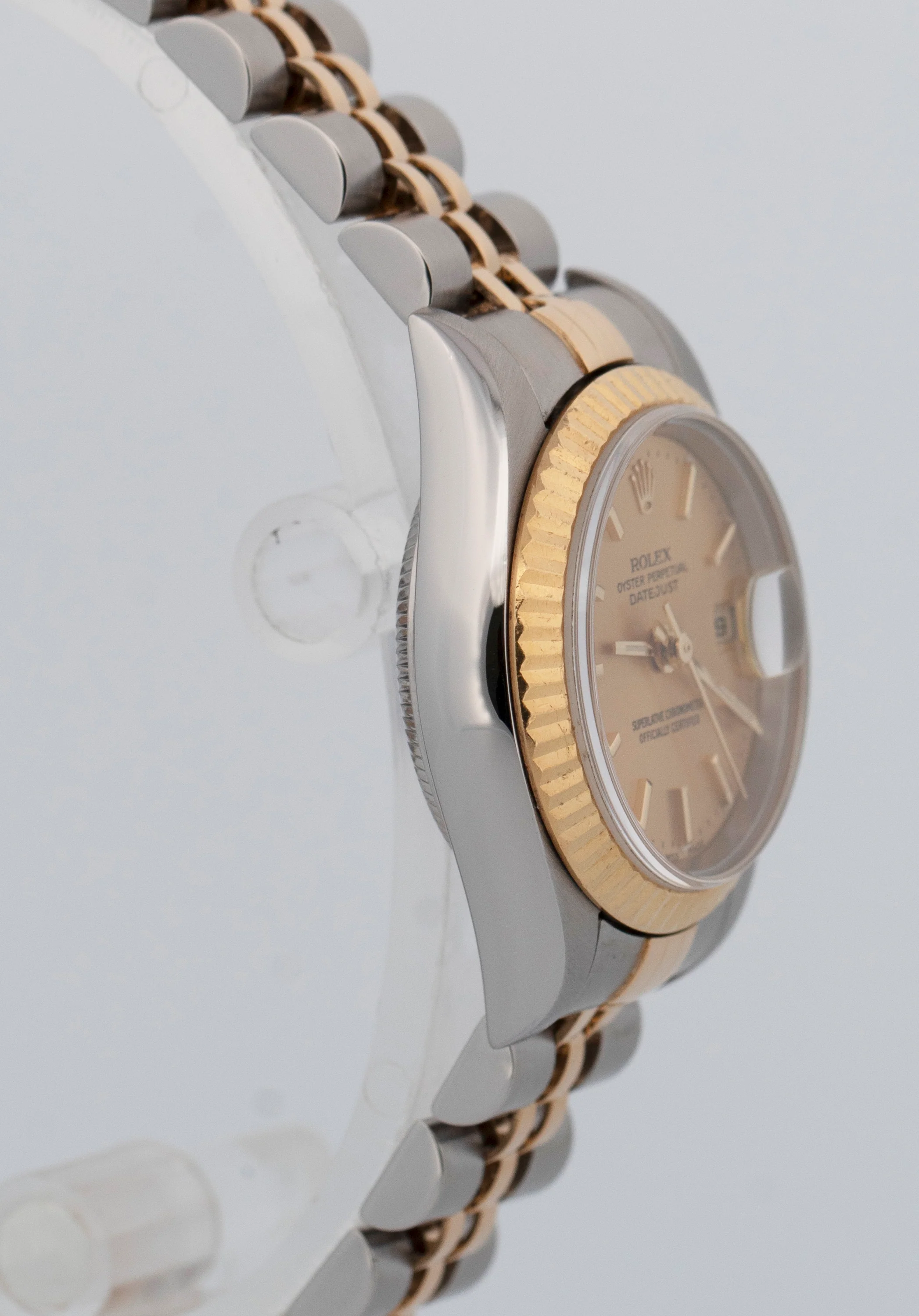 PAPERS Ladies Rolex DateJust Champagne 18K Gold Steel 26mm JUBILEE 79173 BOX - Image 4