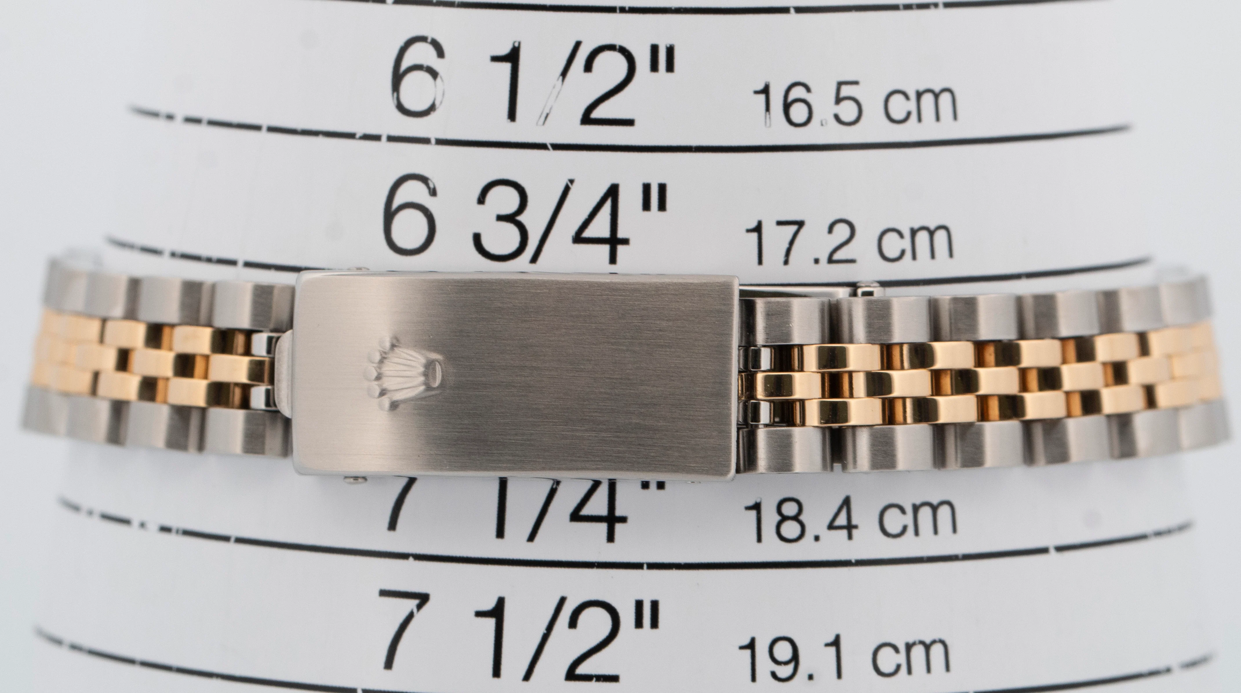PAPERS Ladies Rolex DateJust Champagne 18K Gold Steel 26mm JUBILEE 79173 BOX - Image 8