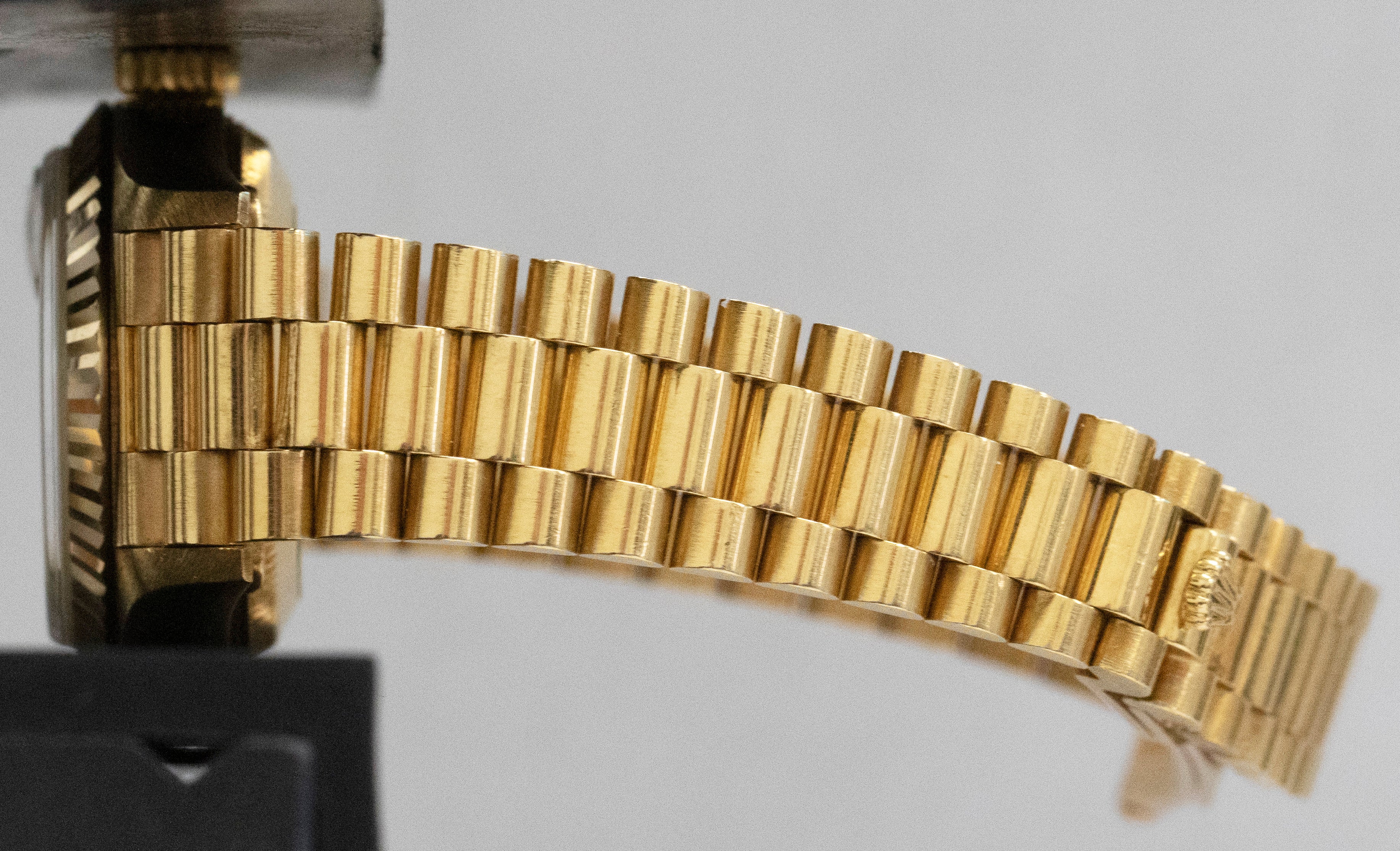 UNPOLISHED Rolex DateJust FACTORY ONYX President 26mm 18K Gold 69178 Watch - Image 10
