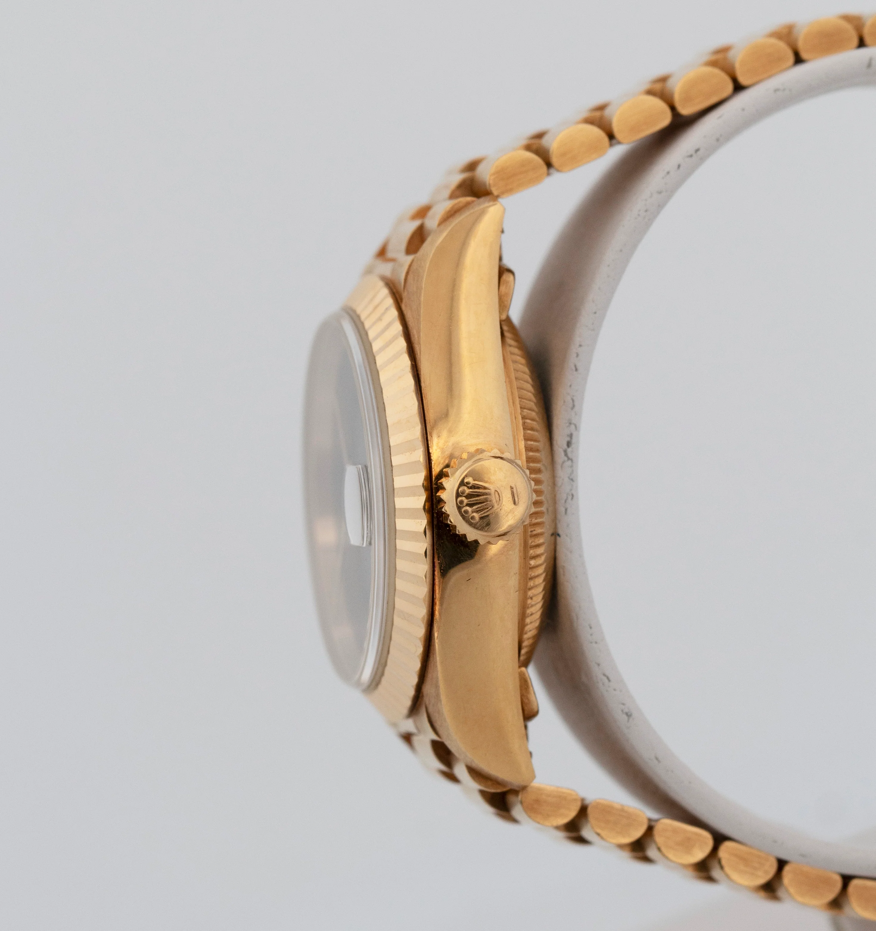 UNPOLISHED Rolex DateJust FACTORY ONYX President 26mm 18K Gold 69178 Watch - Image 3