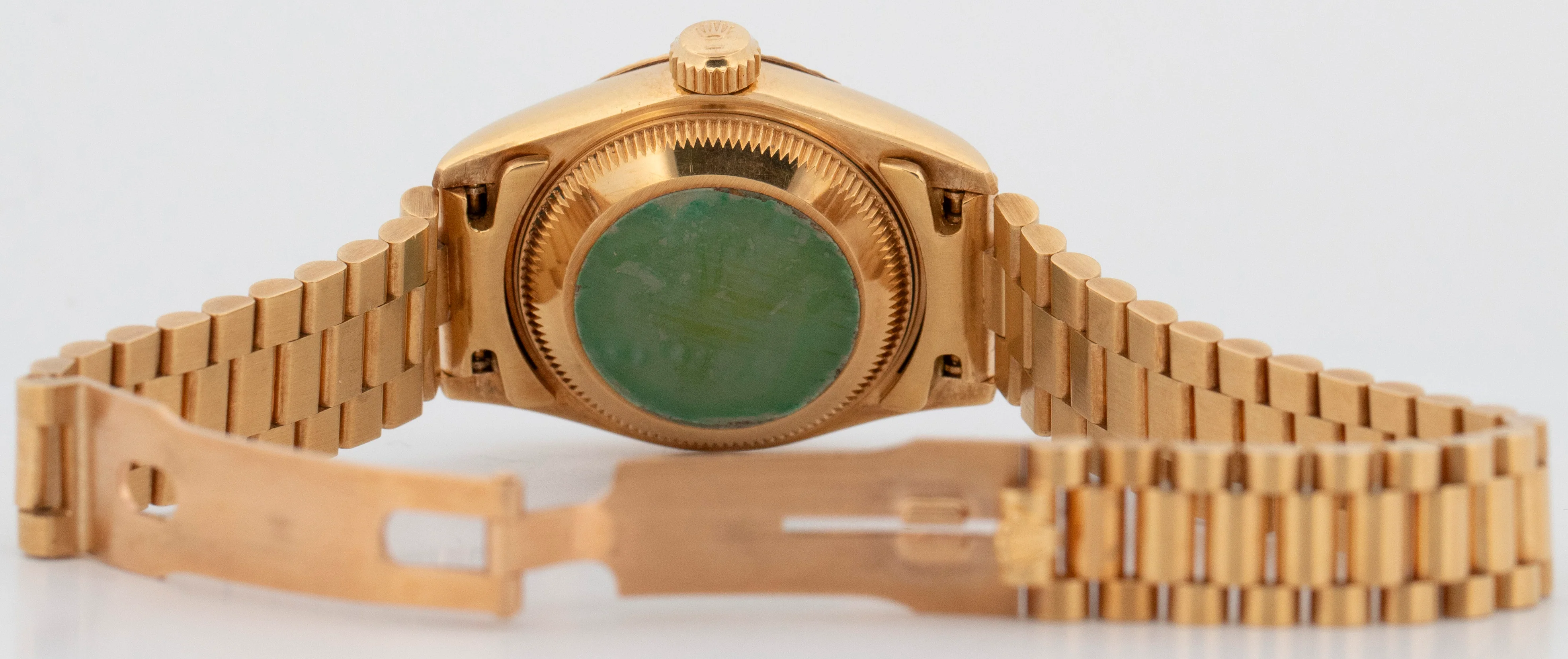 UNPOLISHED Rolex DateJust FACTORY ONYX President 26mm 18K Gold 69178 Watch - Image 8