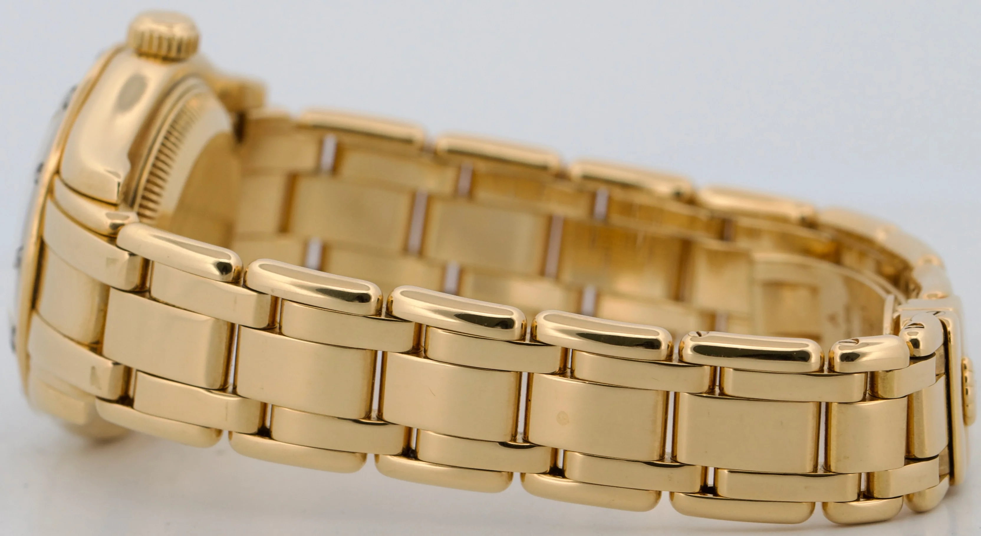 Ladies Rolex DateJust Pearlmaster DIAMOND WHITE ROMAN 18K Yellow Gold 29mm 69318 - Image 7