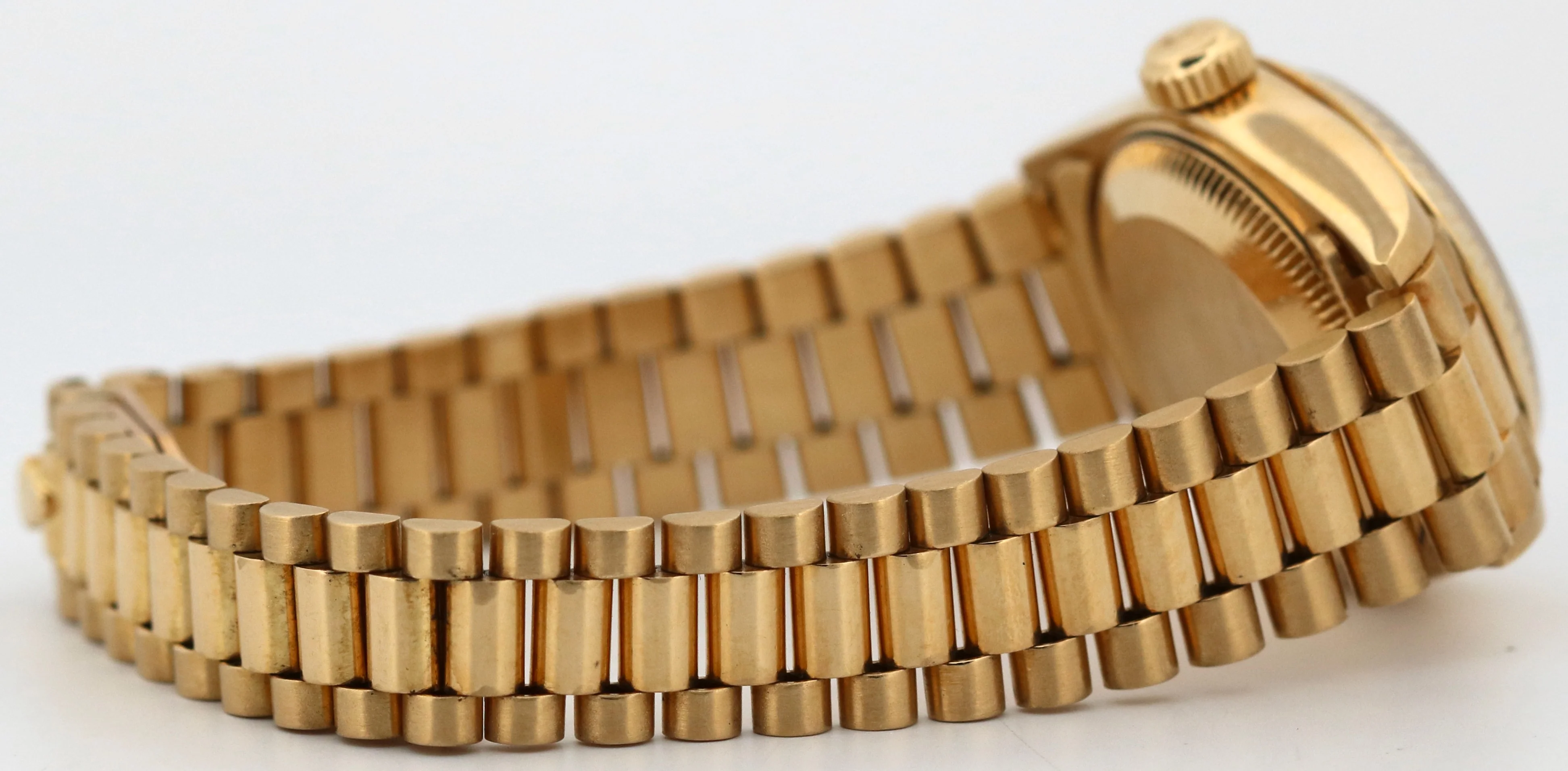 Ladies Rolex DateJust President 26mm BLUE DIAMOND 18K Yellow Gold Watch 69178 - Image 8
