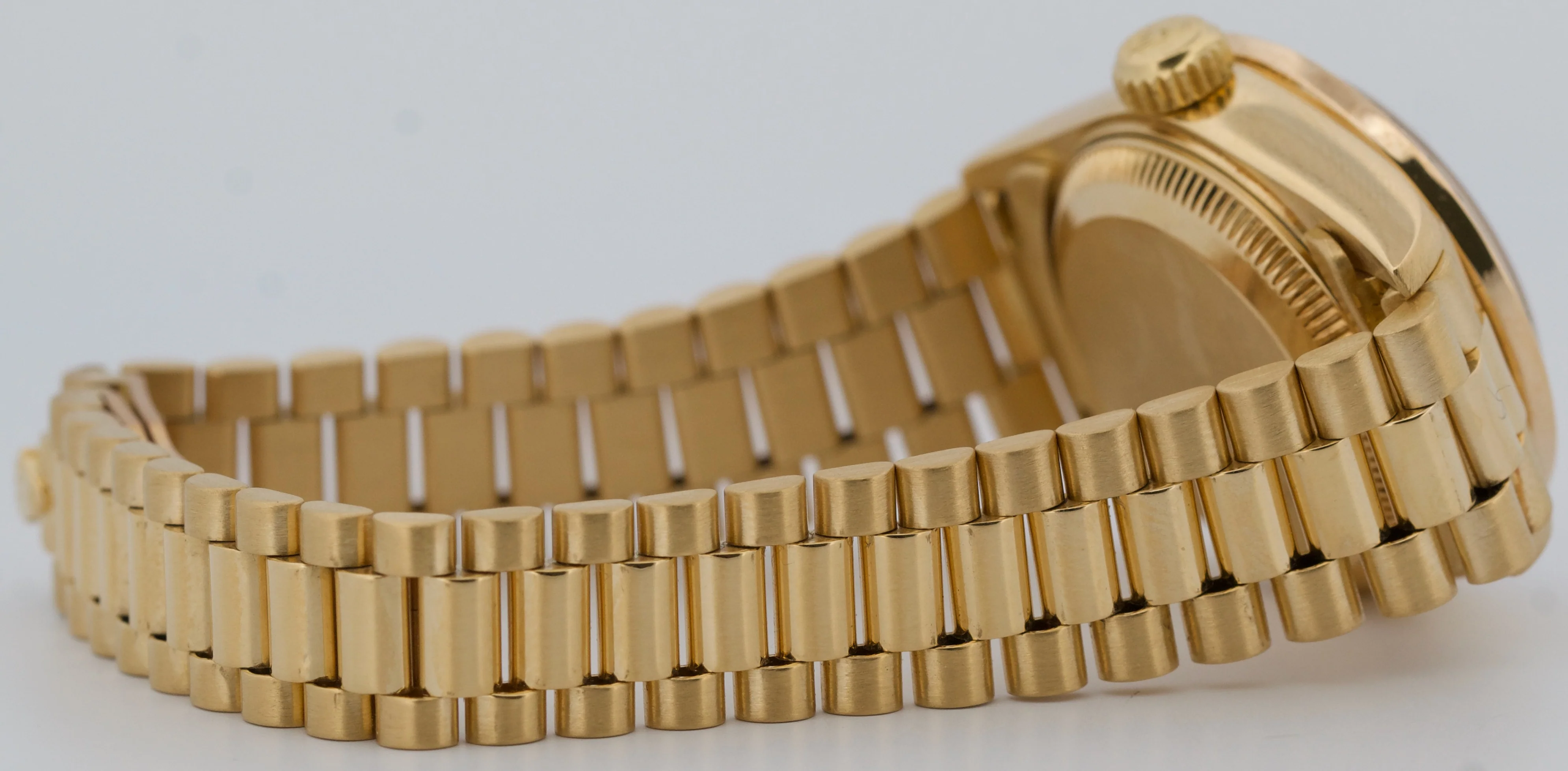 Ladies Rolex DateJust President 26mm CHAMPAGNE DIAMOND 18K Gold 69178 Watch - Image 7