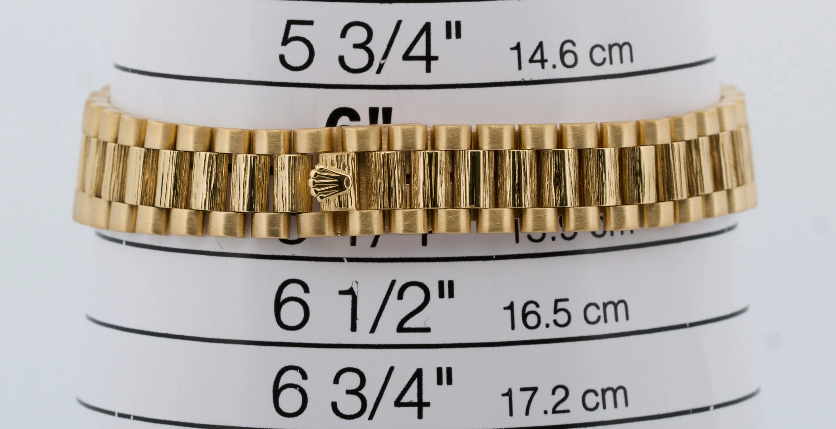 Ladies Rolex DateJust President 26mm DIAMOND BARK 18K Yellow Gold 69288 Watch - Image 9