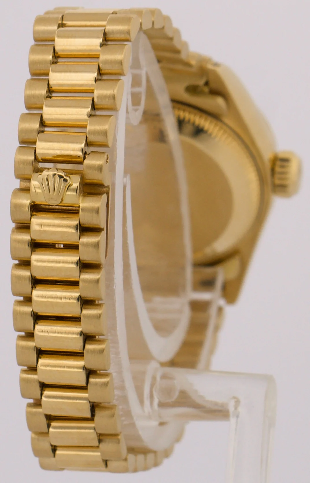 Ladies Rolex DateJust President 26mm MOP DIAMOND 18K Yellow Gold Fluted 69238 - Image 6