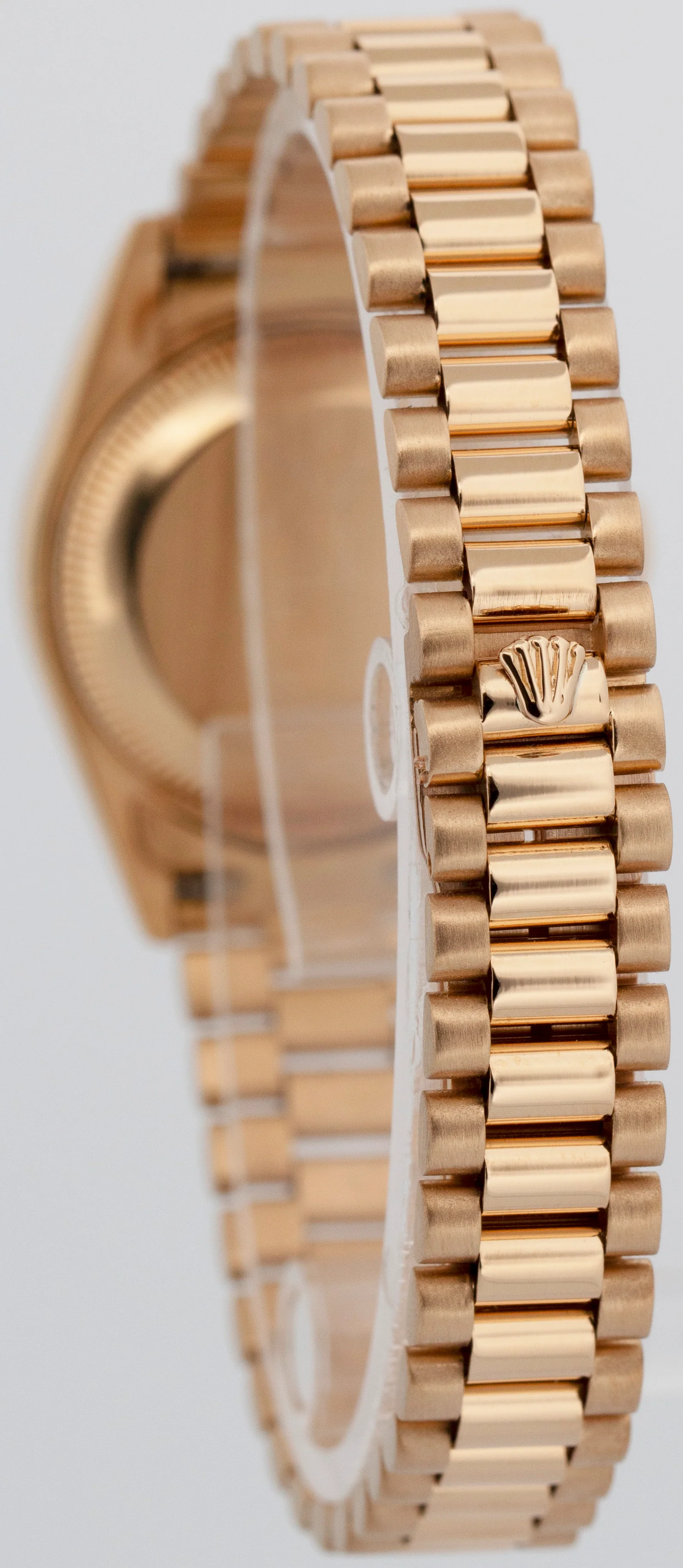 Ladies Rolex DateJust President 26mm Mother of Pearl 18K Yellow Gold 69178 Watch - Image 5