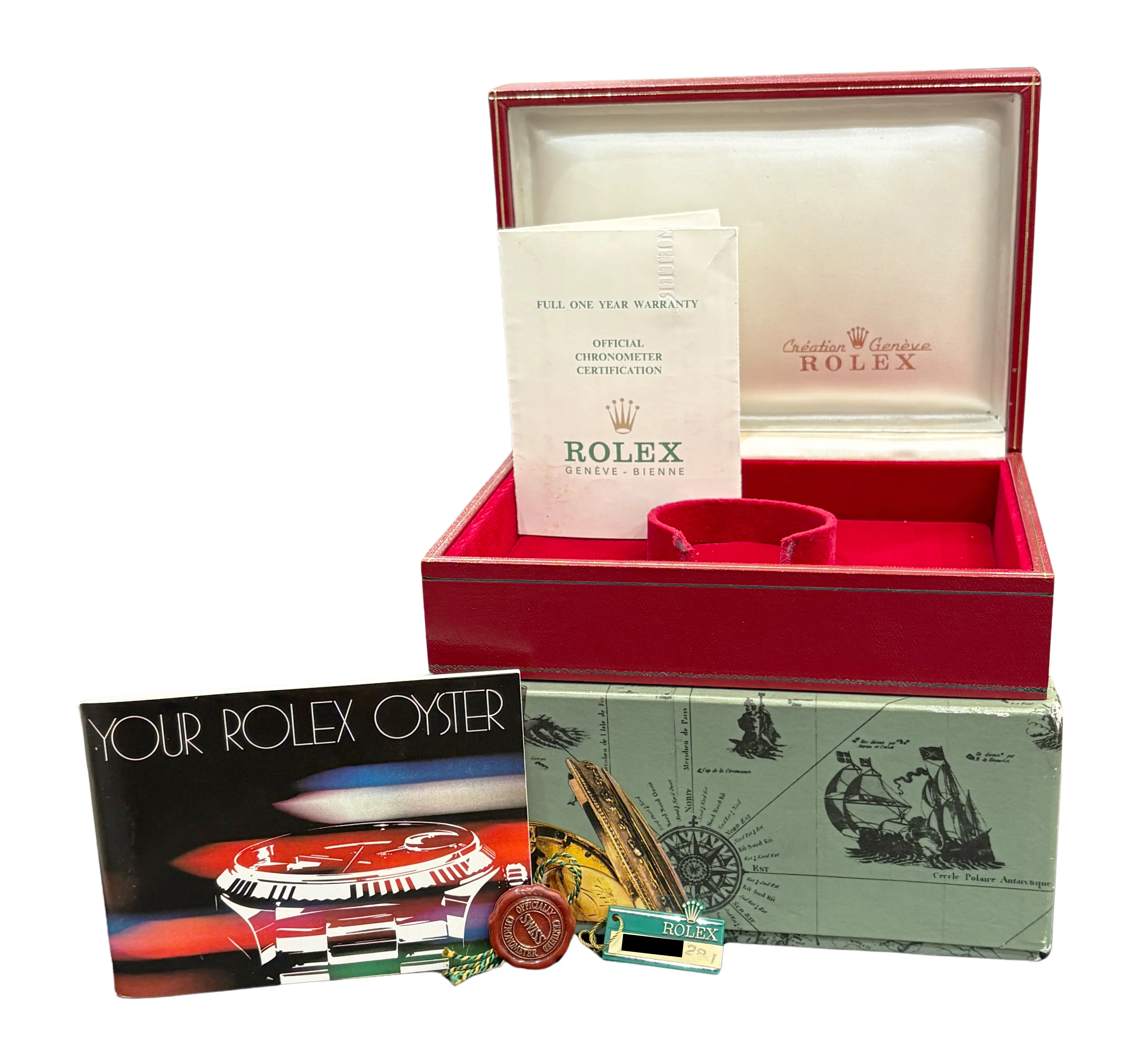 PAPERS Ladies Rolex DateJust President 26mm WHITE DIAMOND Gold 6917 Watch BOX - Image 2
