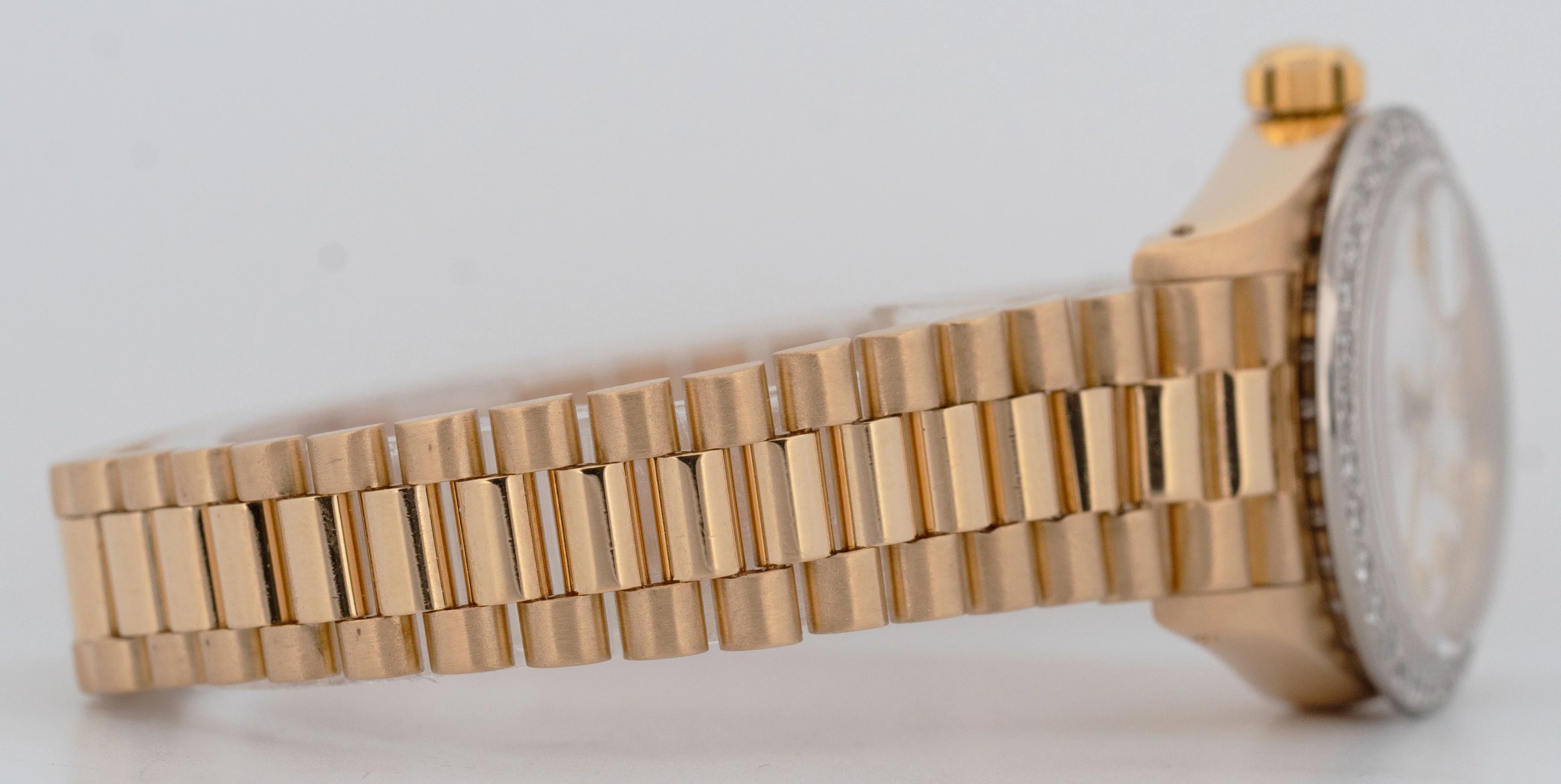PAPERS Ladies Rolex DateJust President 26mm WHITE DIAMOND Gold 6917 Watch BOX - Image 7