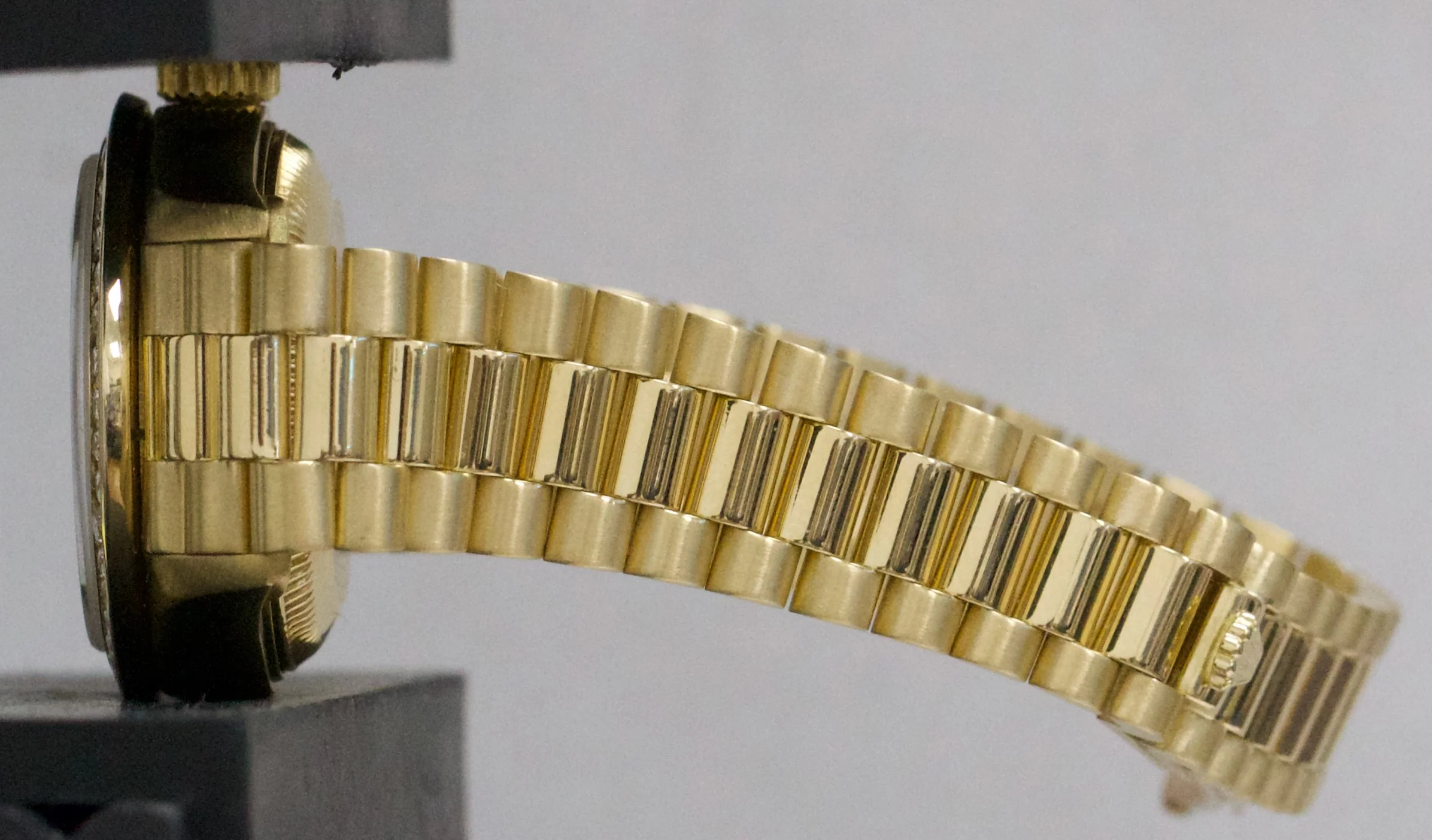 Ladies Rolex DateJust President CHAMPAGNE DIAMOND 18K Yellow Gold 26mm 69178 - Image 10