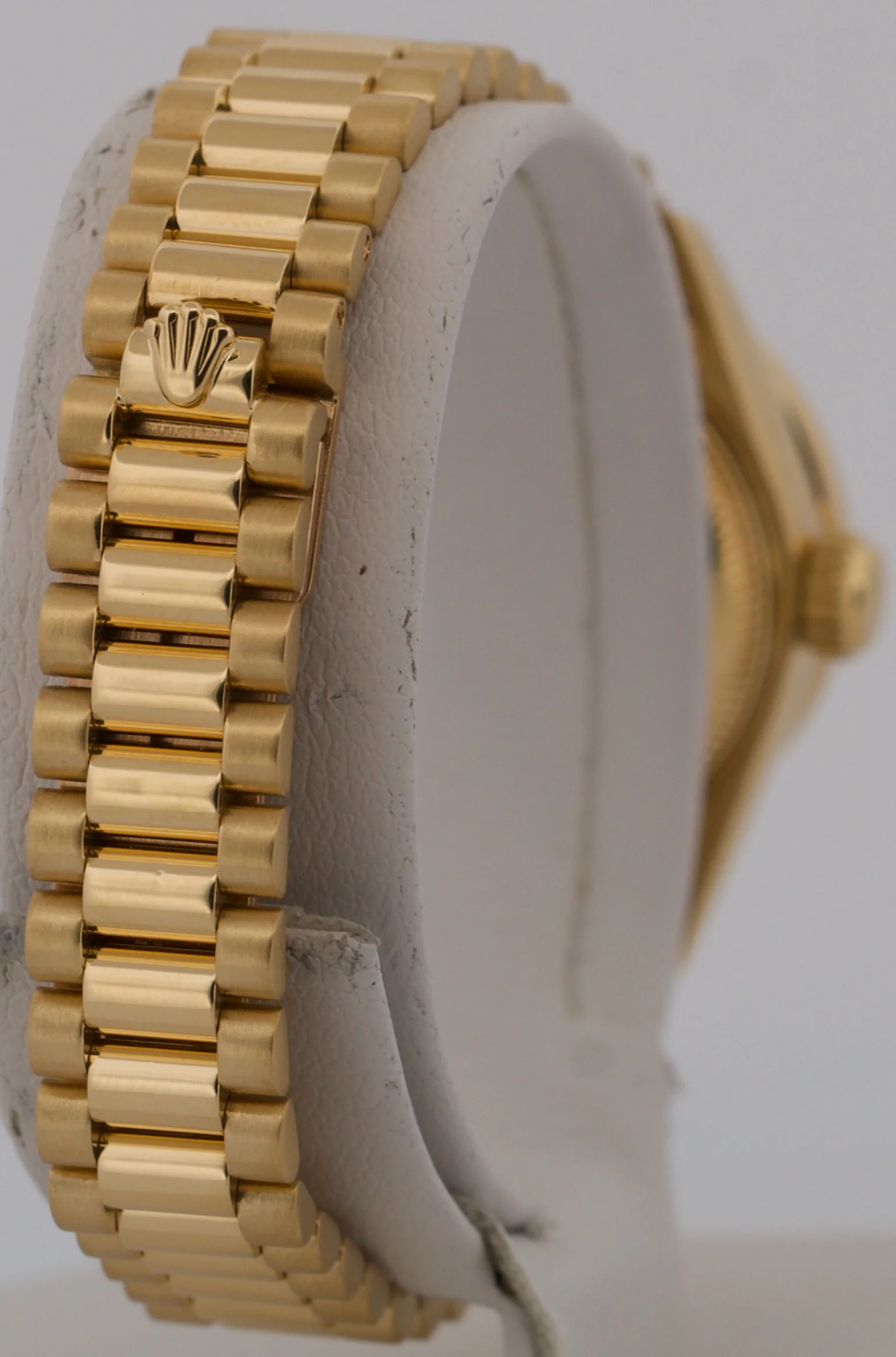 Ladies Rolex DateJust President CHAMPAGNE DIAMOND 18K Yellow Gold 26mm 69178 - Image 6