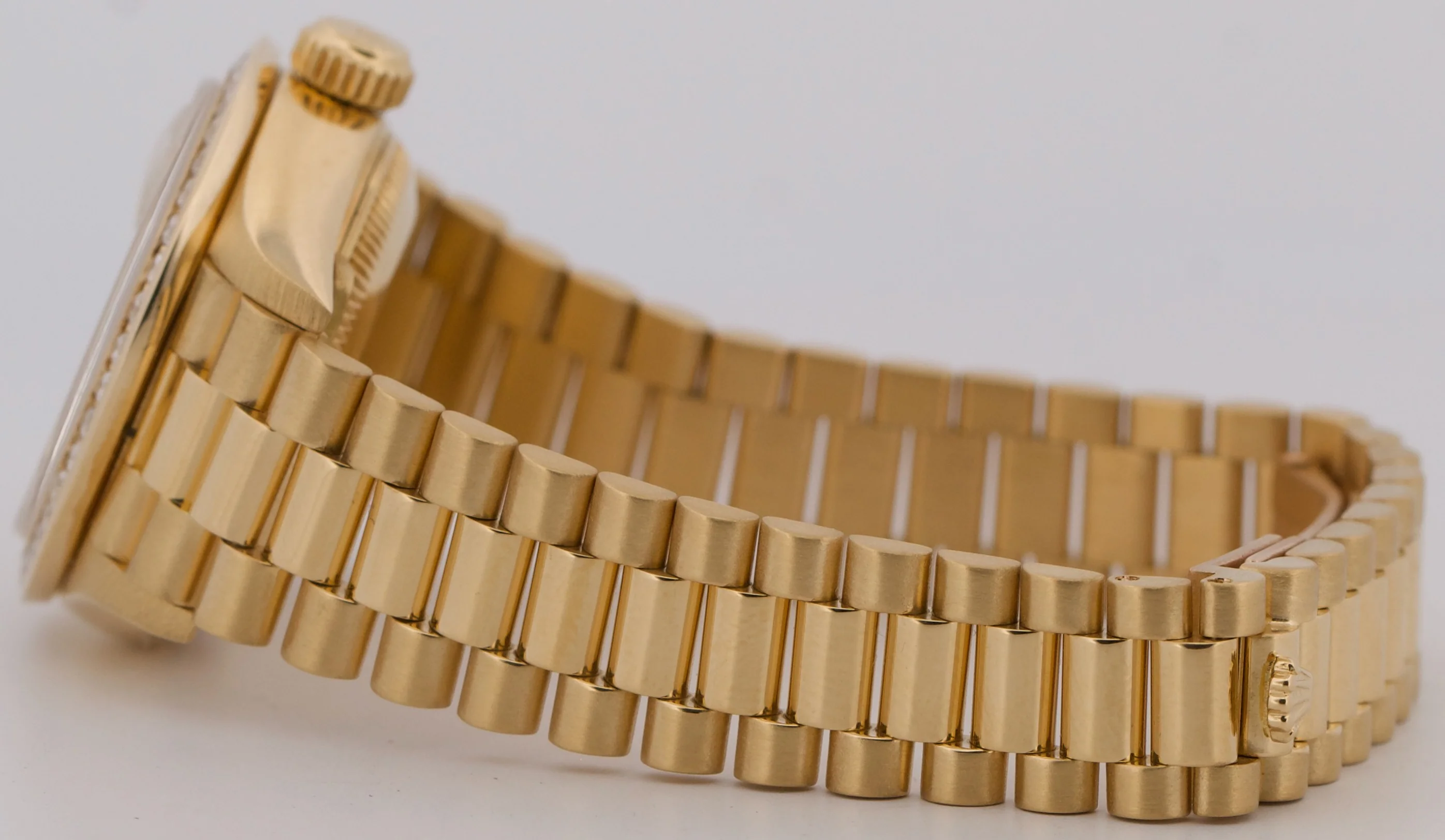 Ladies Rolex DateJust President CHAMPAGNE DIAMOND 18K Yellow Gold 26mm 69178 - Image 7