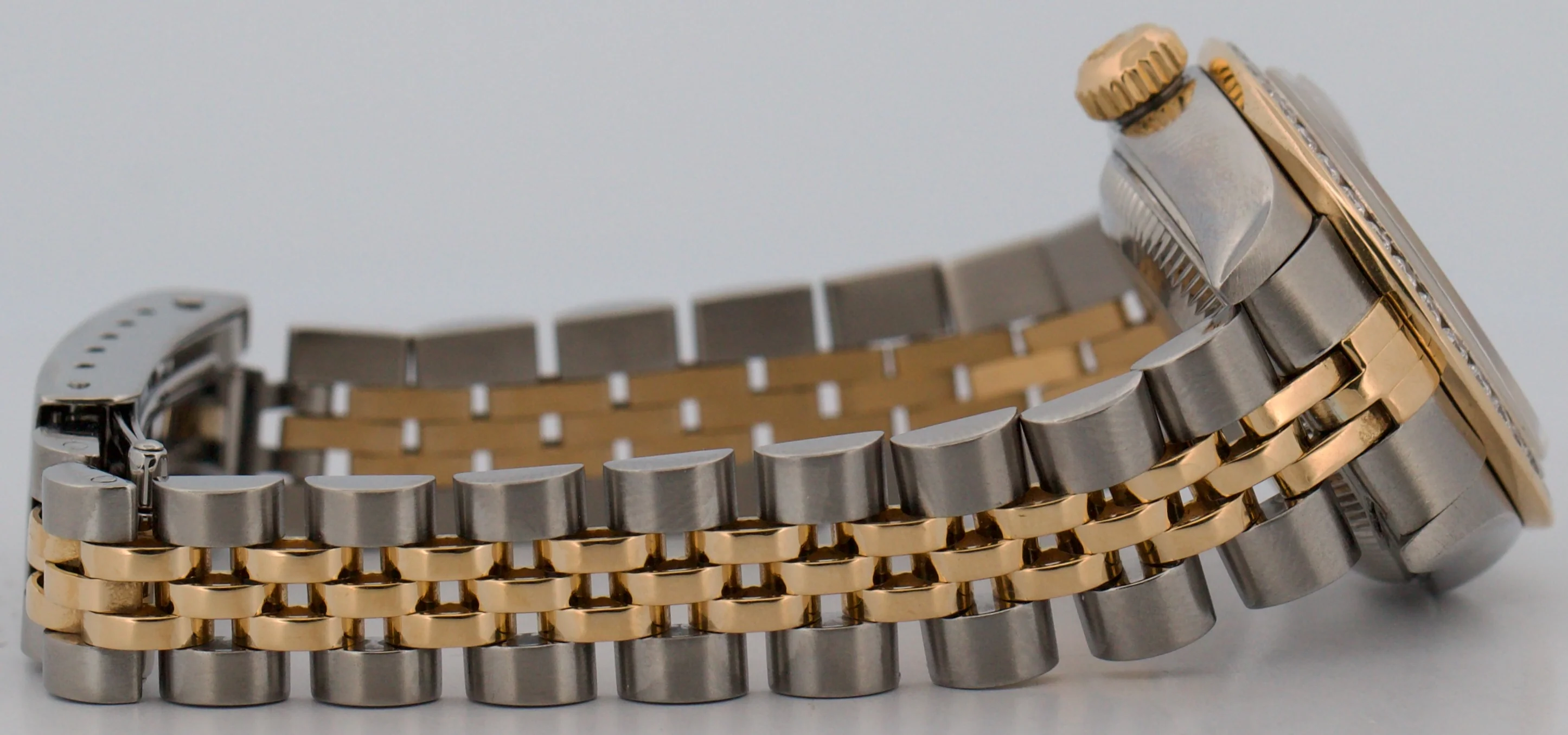 Ladies Rolex DateJust SILVER ROMAN DIAMOND 18K Gold Steel 26mm JUBILEE 79173 - Image 8