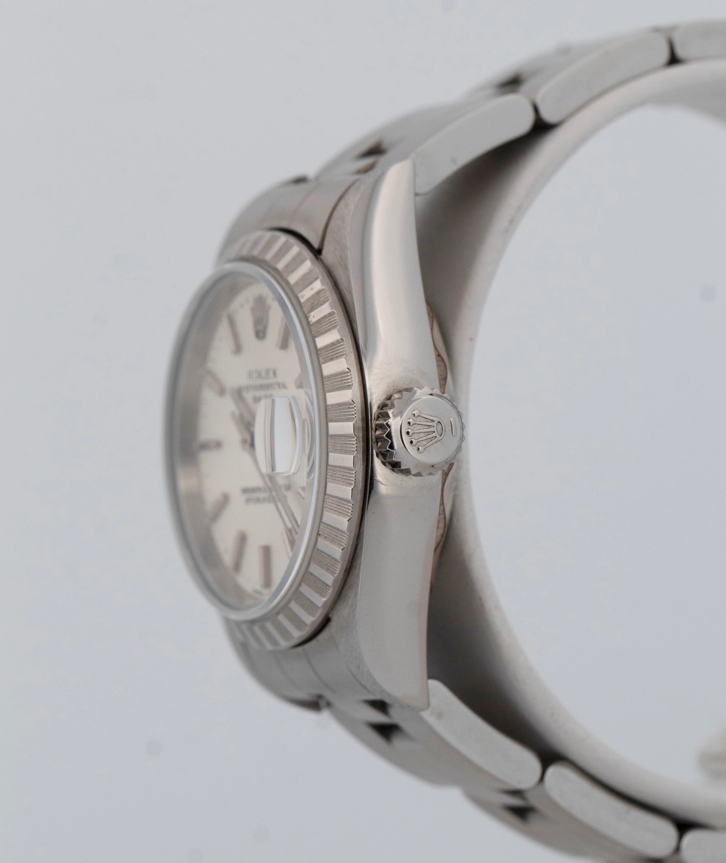 Ladies Rolex DateJust Silver TAPESTRY 26mm 79240 Stainless Steel Watch BOX - Image 3