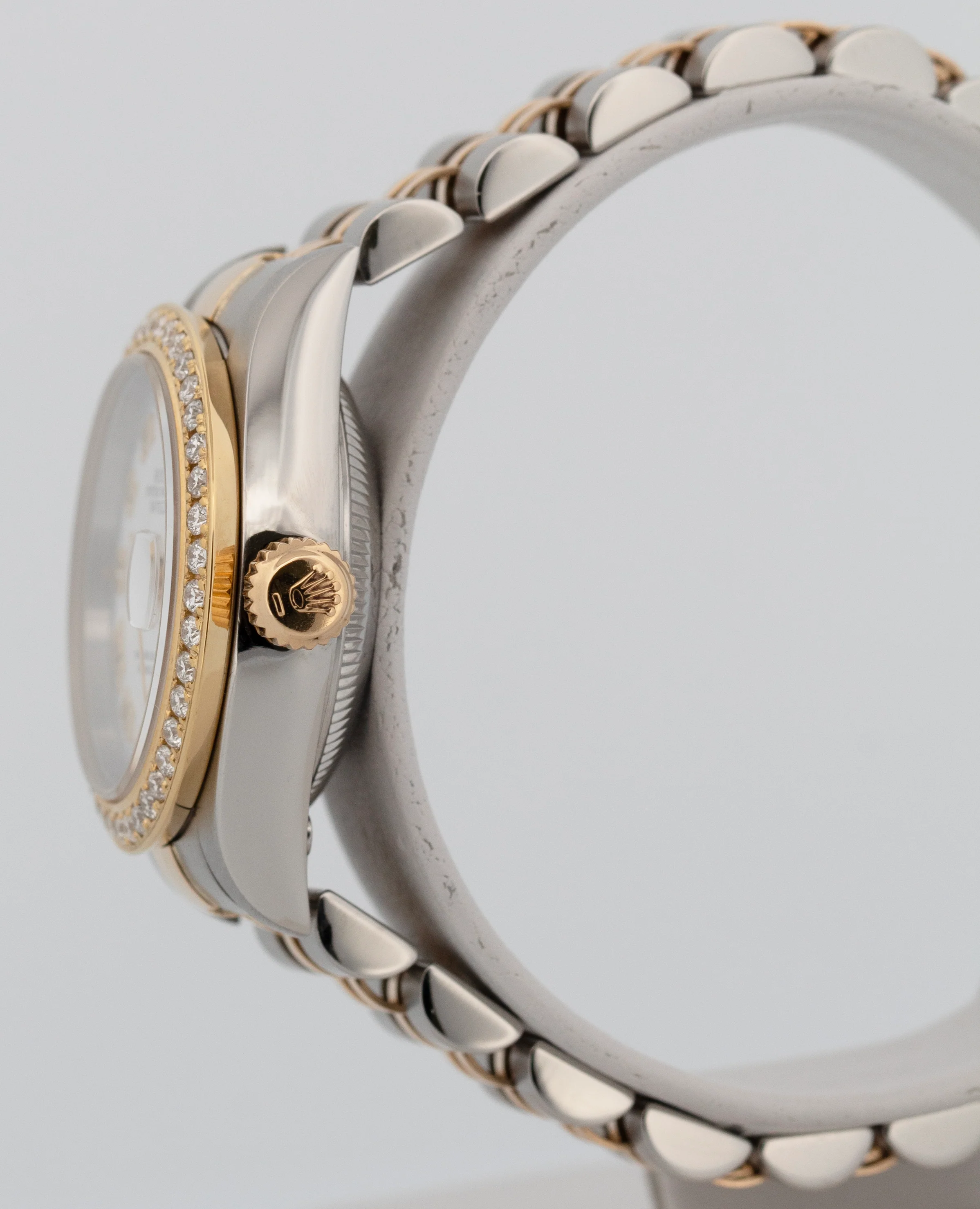 Ladies Rolex DateJust White DIAMOND 18K Gold Steel 26mm JUBILEE Watch 79173 - Image 3