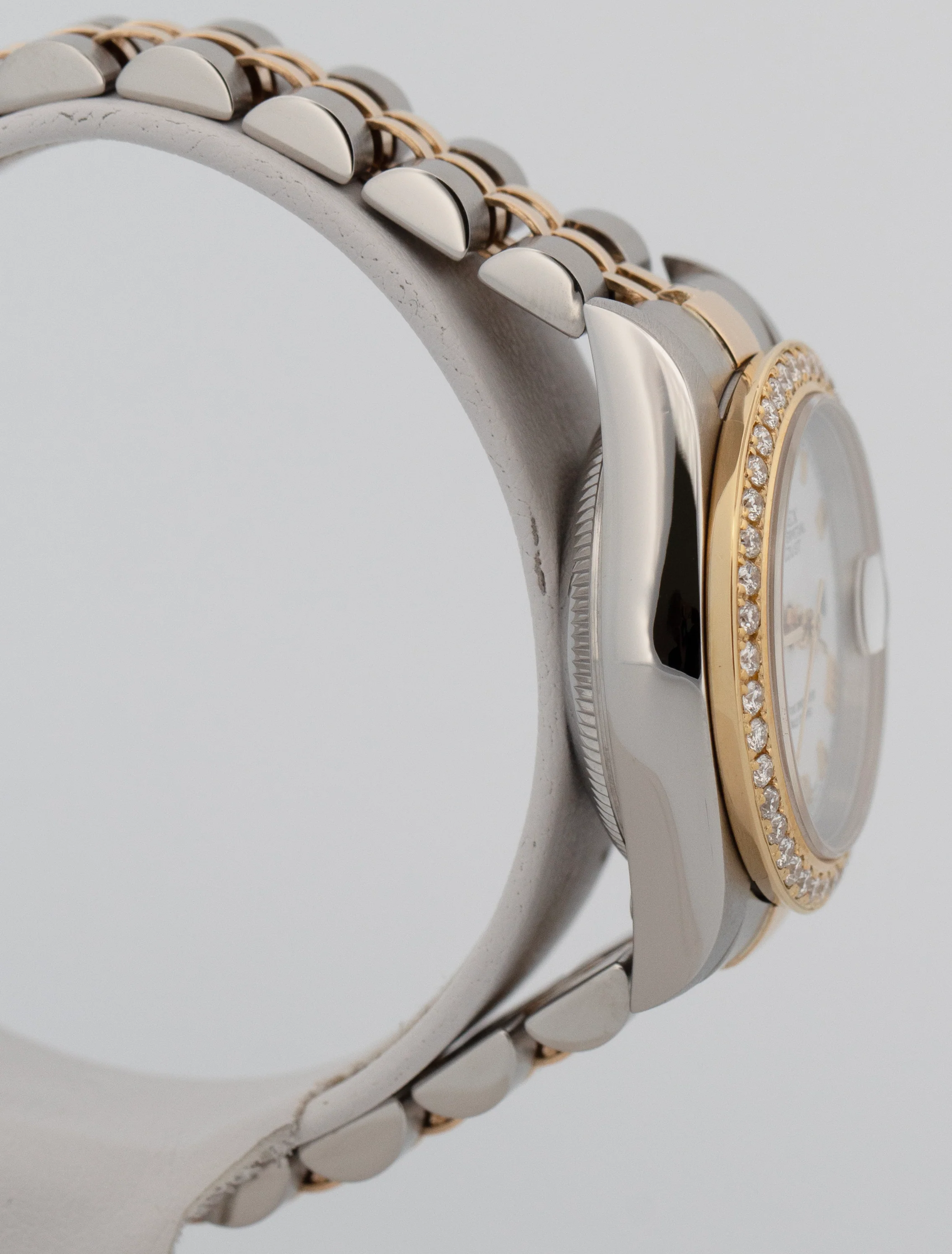 Ladies Rolex DateJust White DIAMOND 18K Gold Steel 26mm JUBILEE Watch 79173 - Image 5
