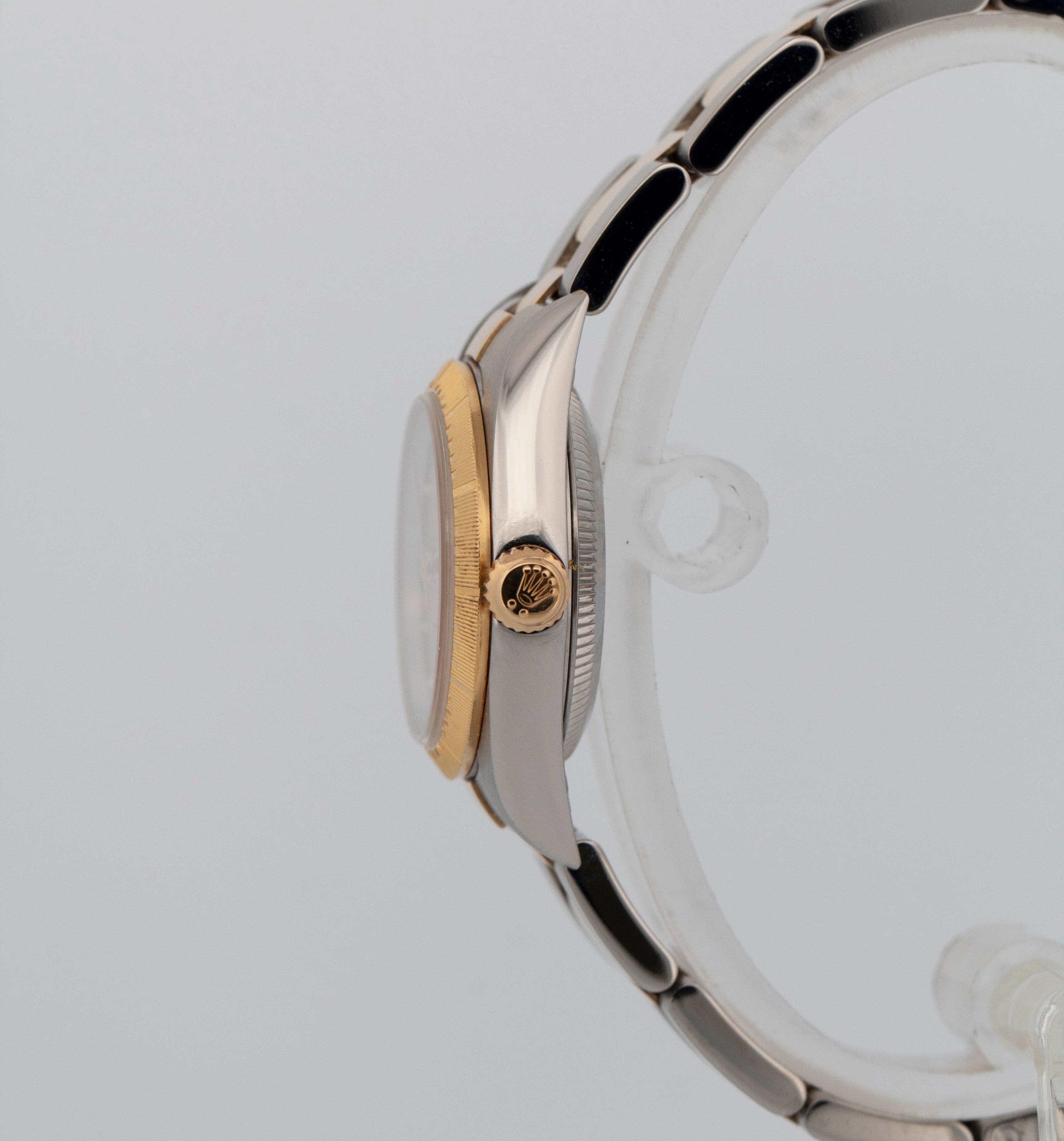 Ladies Rolex Oyster Perpetual 24mm ZEPHYR Two-Tone 18K Gold NO-HOLES Watch 76243 - Image 3