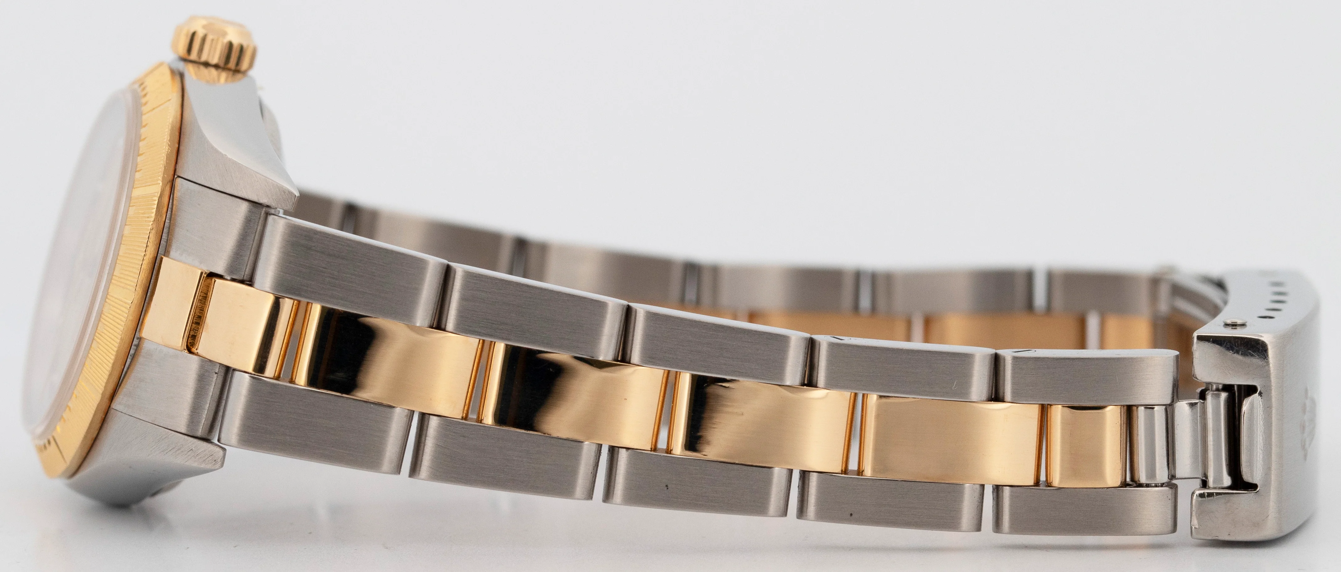 Ladies Rolex Oyster Perpetual 24mm ZEPHYR Two-Tone 18K Gold NO-HOLES Watch 76243 - Image 6