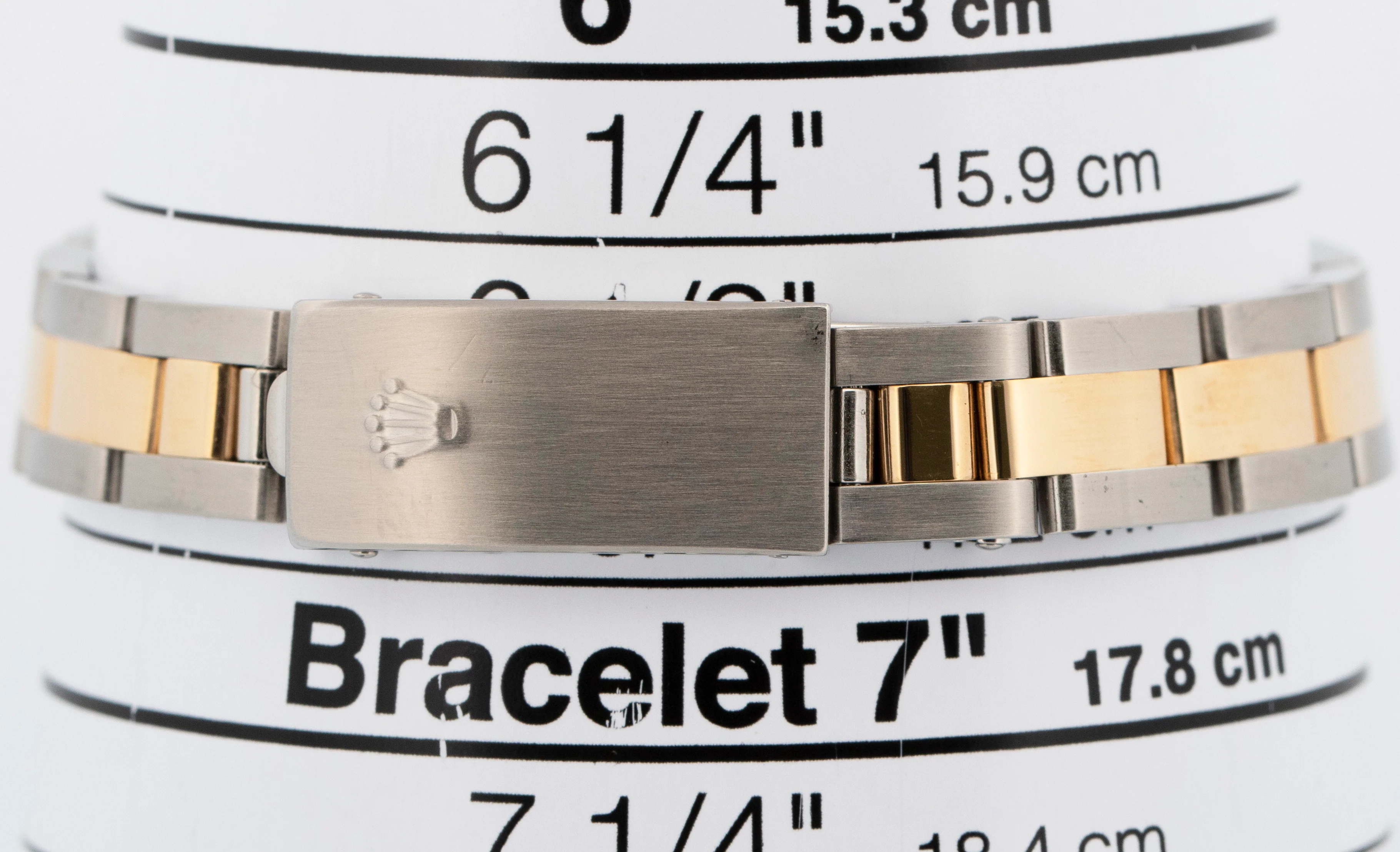 Ladies Rolex Oyster Perpetual 24mm ZEPHYR Two-Tone 18K Gold NO-HOLES Watch 76243 - Image 9