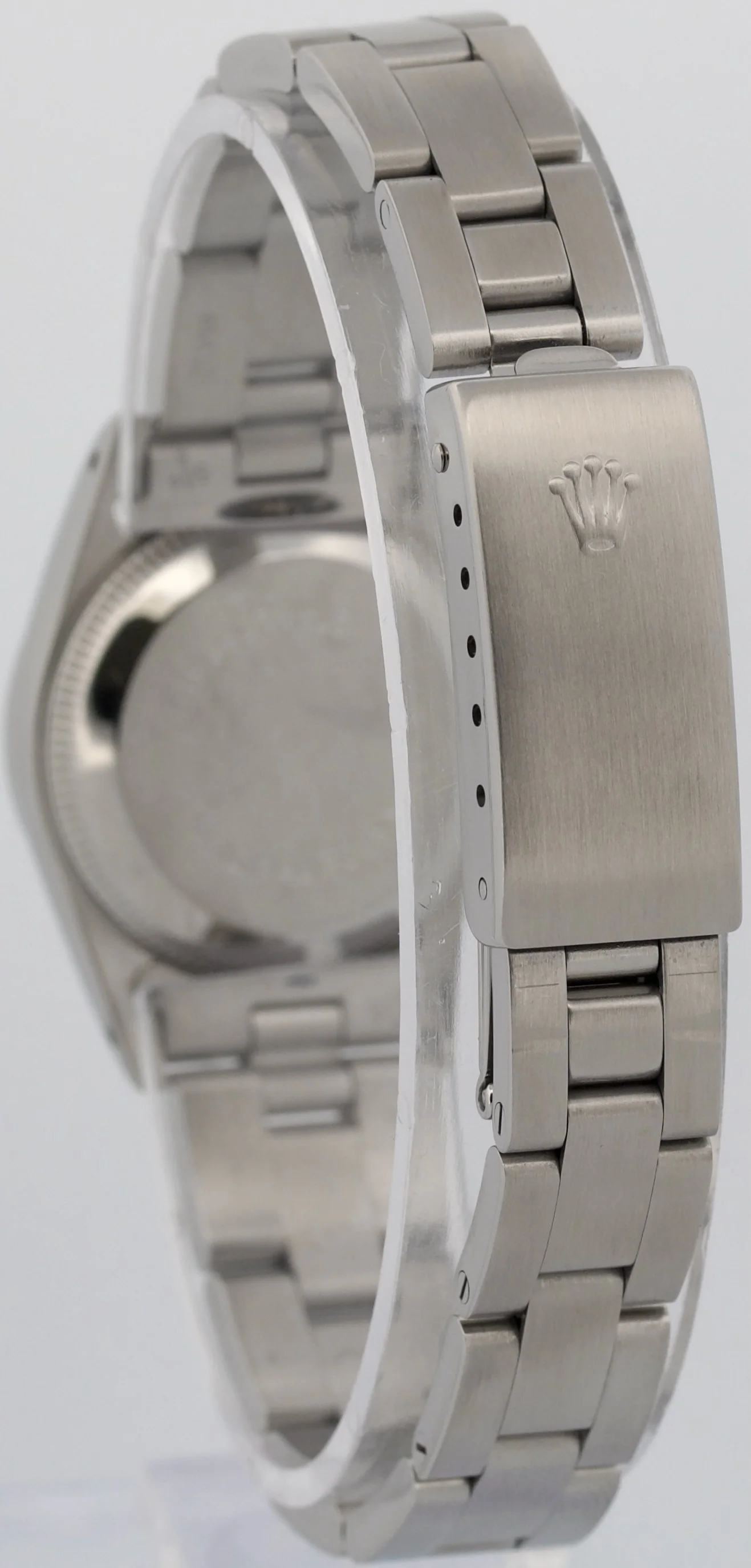 Ladies Rolex Oyster Perpetual PATINA SILVER Engine-Turned Steel 24mm Watch 67230 - Image 5