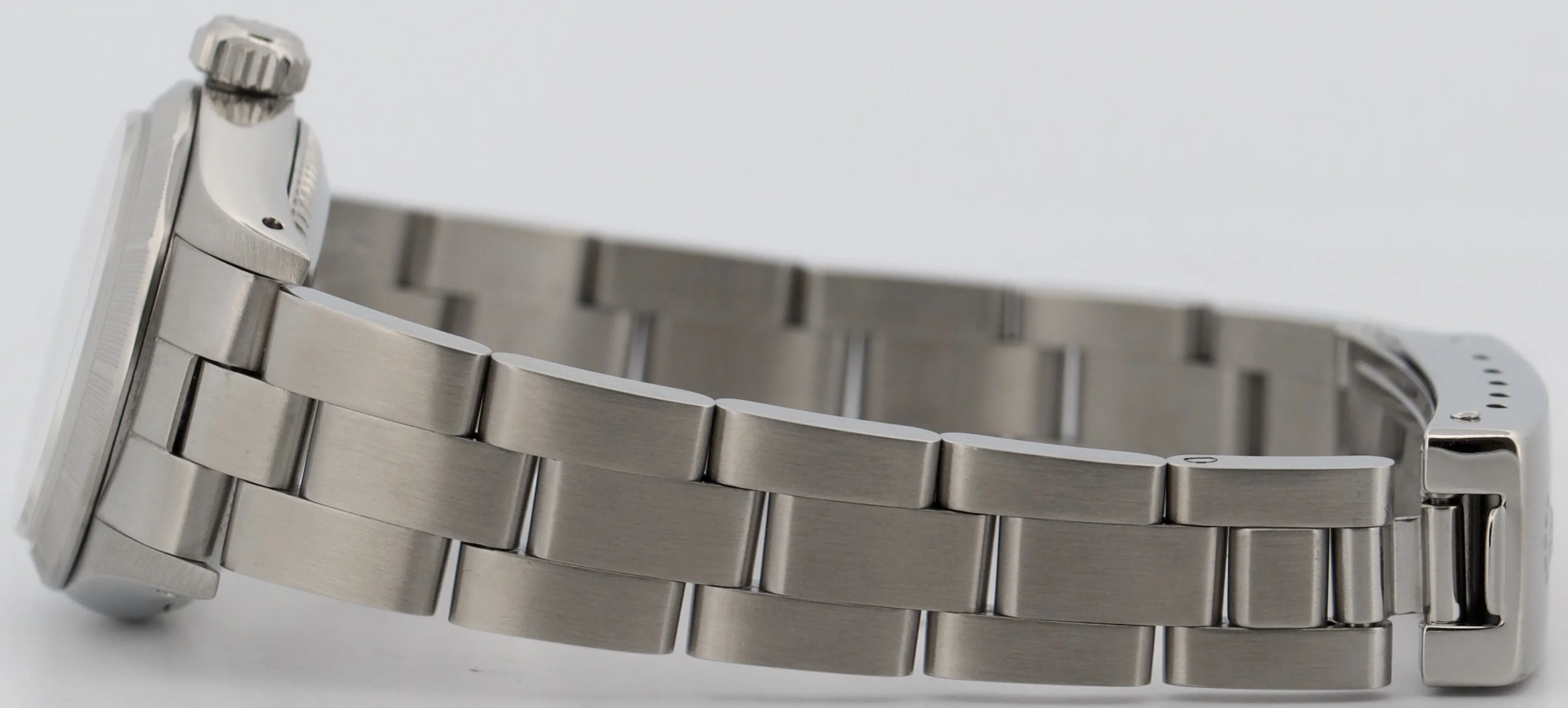 Ladies Rolex Oyster Perpetual PATINA SILVER Engine-Turned Steel 24mm Watch 67230 - Image 7