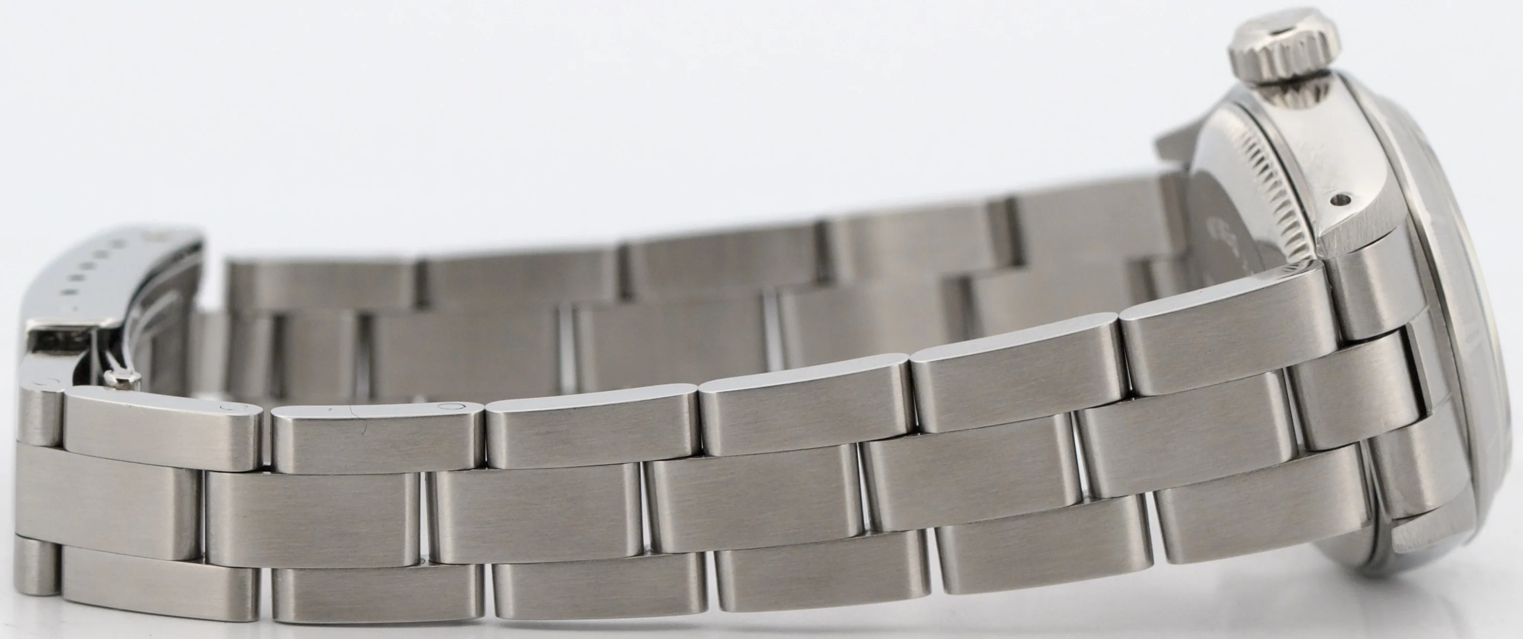 Ladies Rolex Oyster Perpetual PATINA SILVER Engine-Turned Steel 24mm Watch 67230 - Image 8