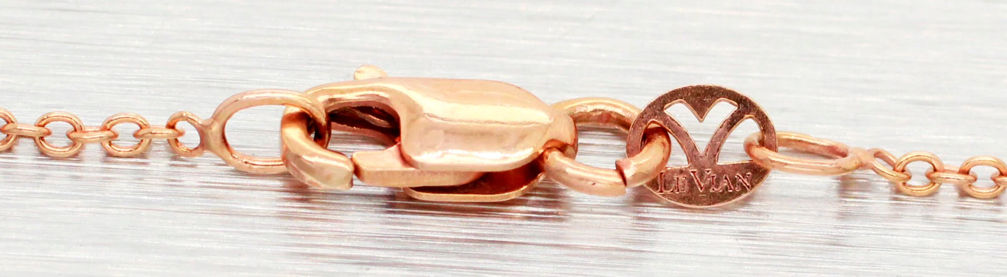 Le Vian Peach Morganite Rectangle Pendant - 14k Rose Gold Necklace - 18" - Image 6