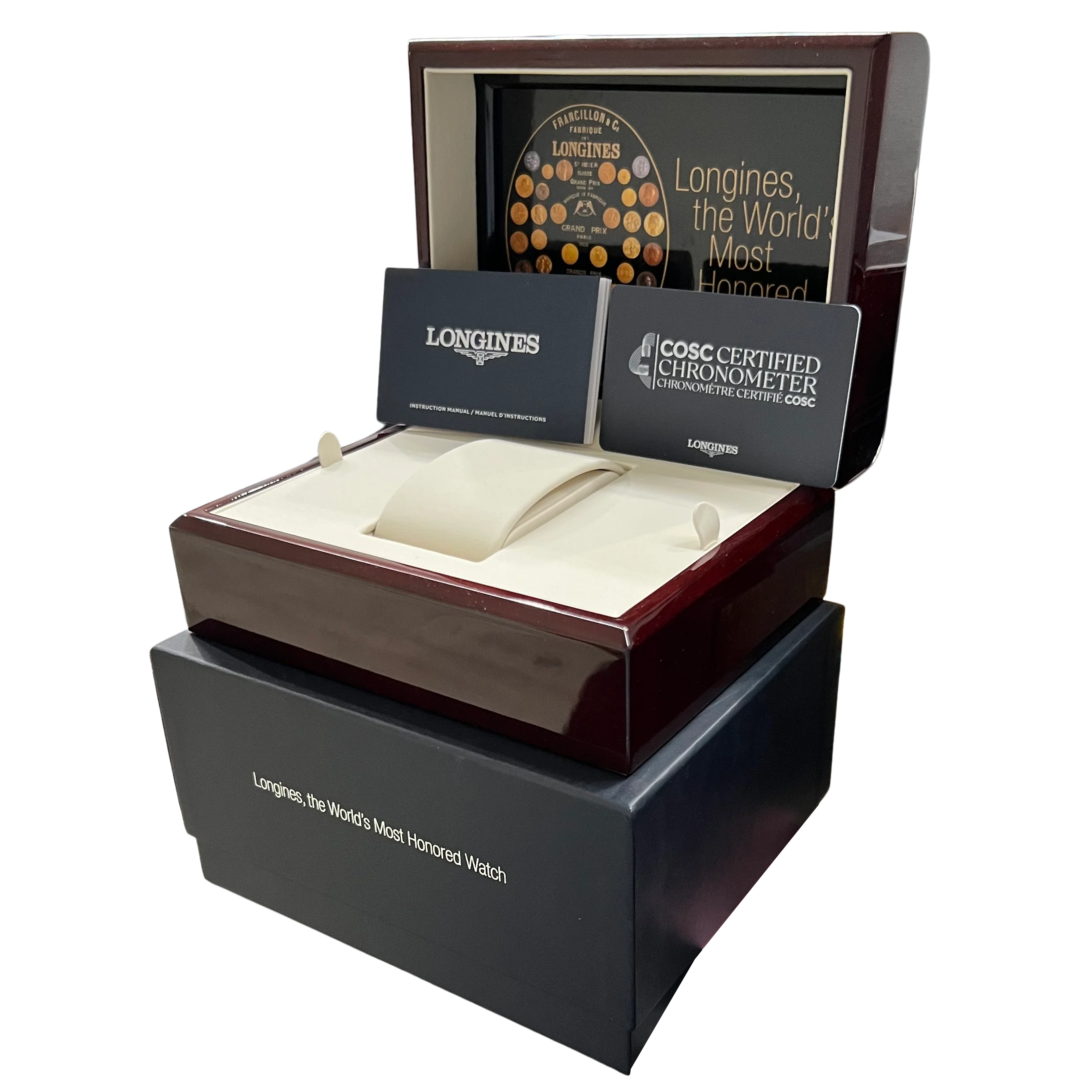 Longines Spirit Zulu Time Two-Tone Steel Gold Anthracite 42mm L3.812.5.53.2 BOX - Image 2