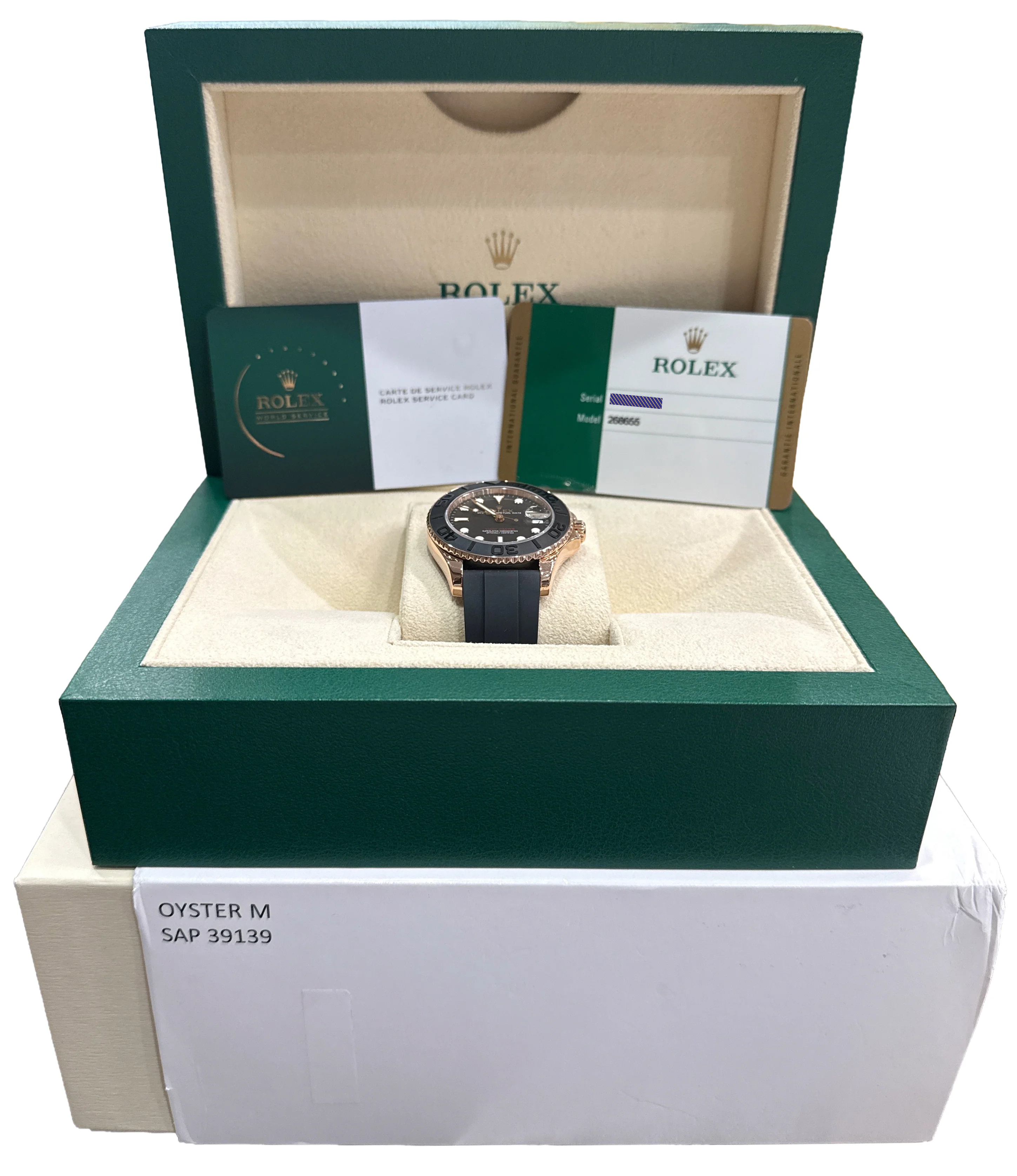 MAR. 2026 RSC PAPERS Rolex Yacht-Master 18K Rose Gold Oysterflex 37mm 268655 BOX - Image 2