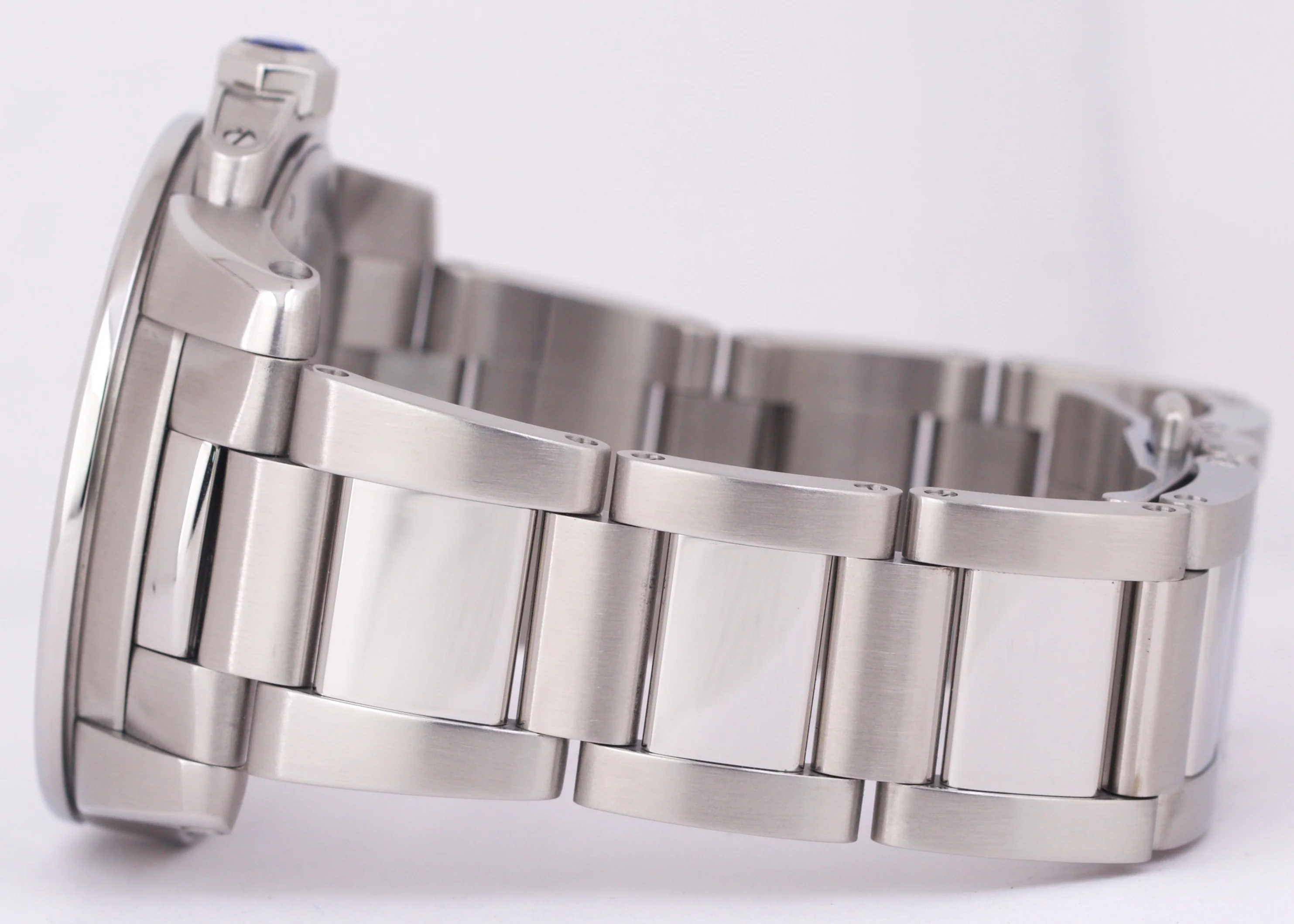 Men's Cartier Calibre Black Roman 42mm Stainless Date Watch 3389 / W7100016 - Image 6