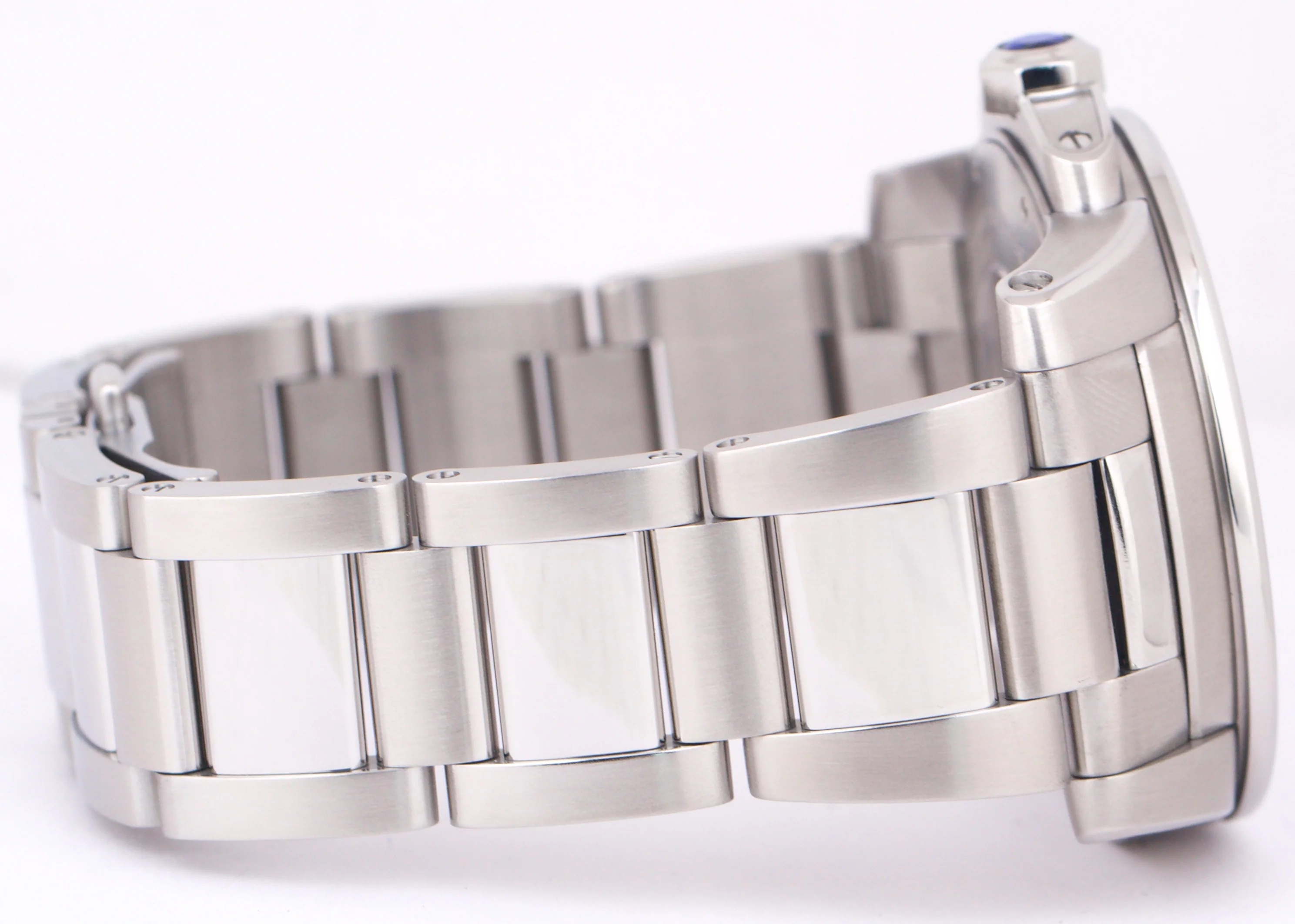 Men's Cartier Calibre Black Roman 42mm Stainless Date Watch 3389 / W7100016 - Image 7