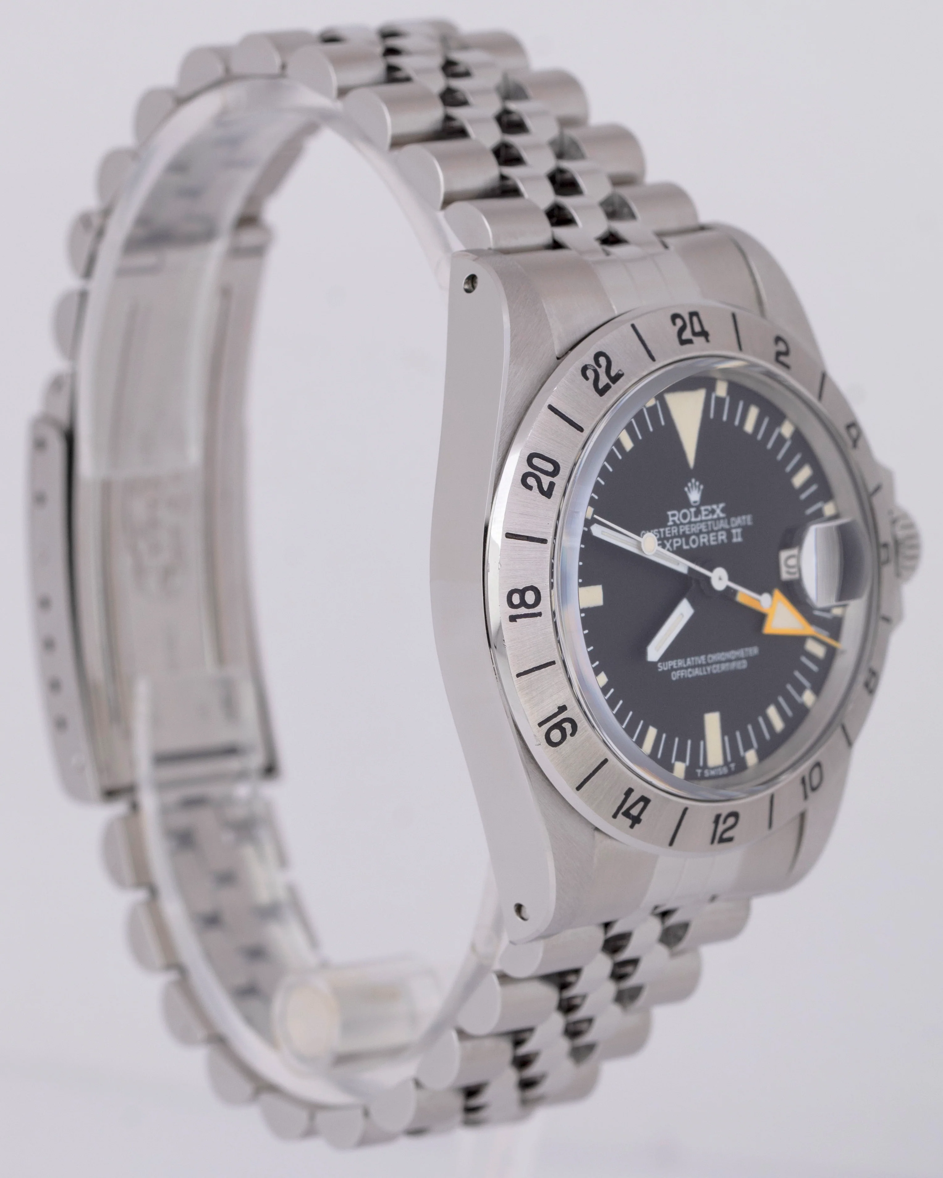 MINT 1974 Rolex Explorer II Steve McQueen JUBILEE 40mm Stainless Watch 1655 - Image 3