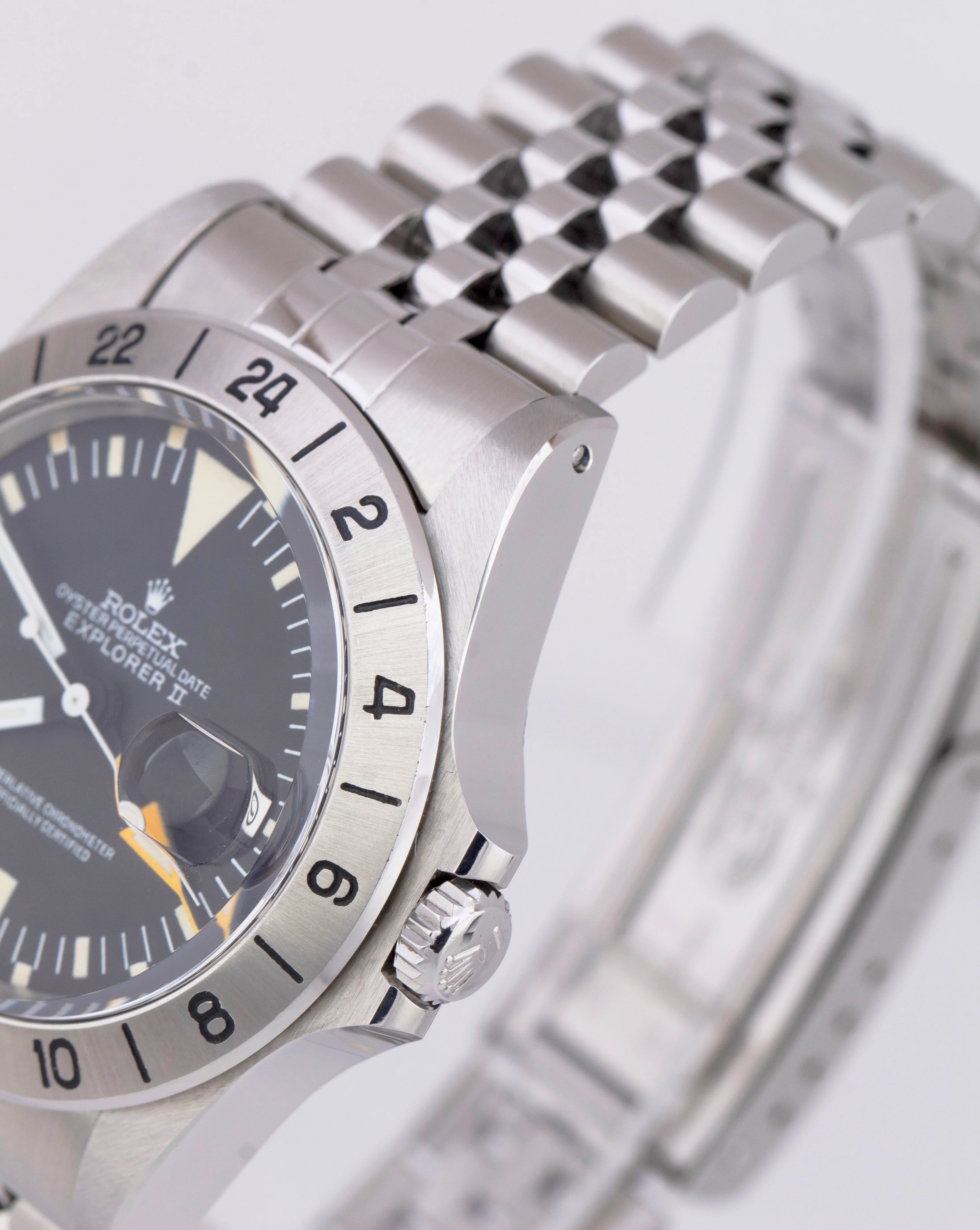 MINT 1974 Rolex Explorer II Steve McQueen JUBILEE 40mm Stainless Watch 1655 - Image 5