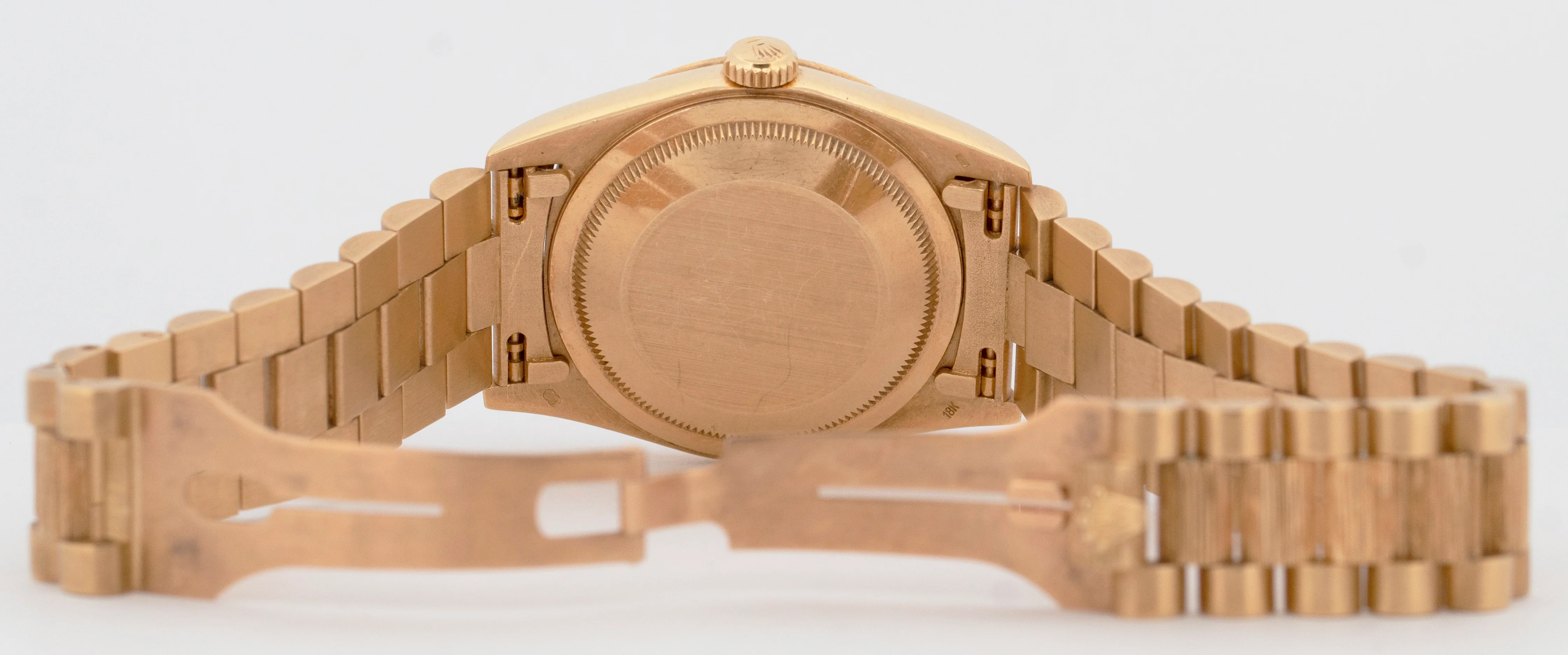 MINT 1990 Rolex Day-Date 36mm President Champagne Dial 18K Gold Bark Watch 18248 - Image 8