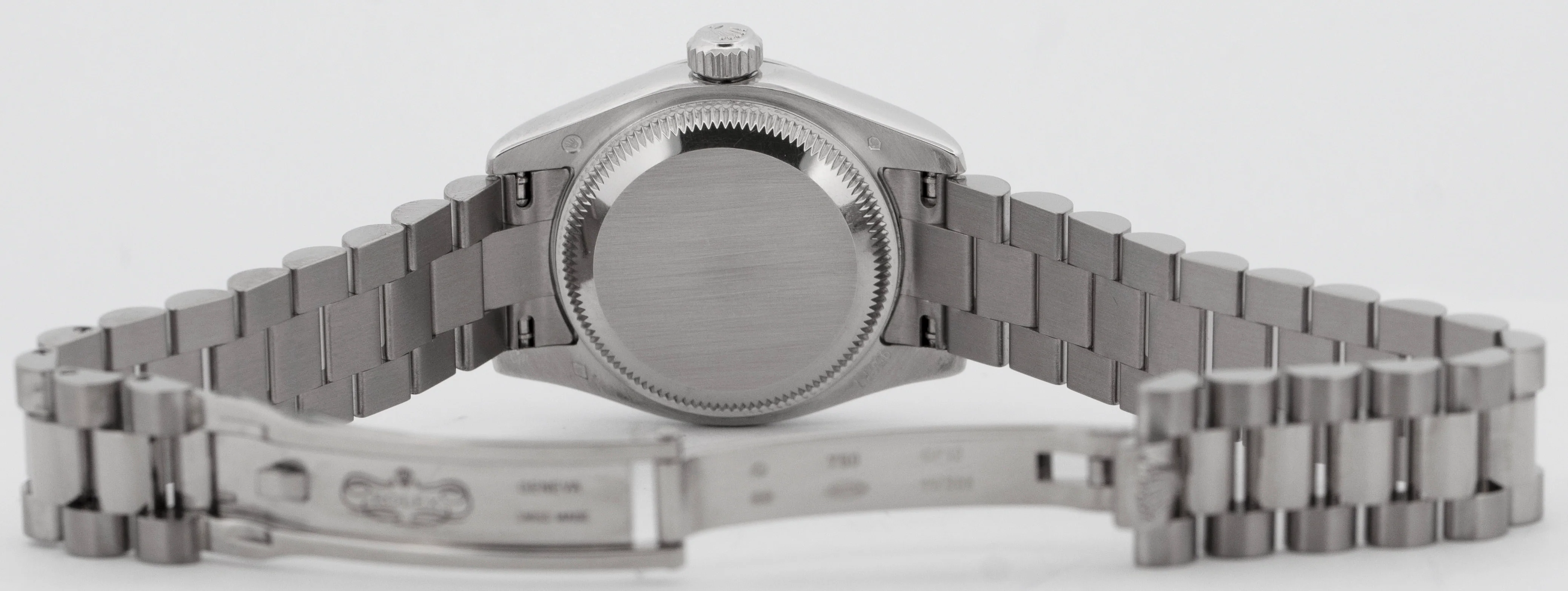 MINT 2014 PAPERS Rolex DateJust 26 Presidential Glacier Blue Platinum 179166 BOX - Image 8
