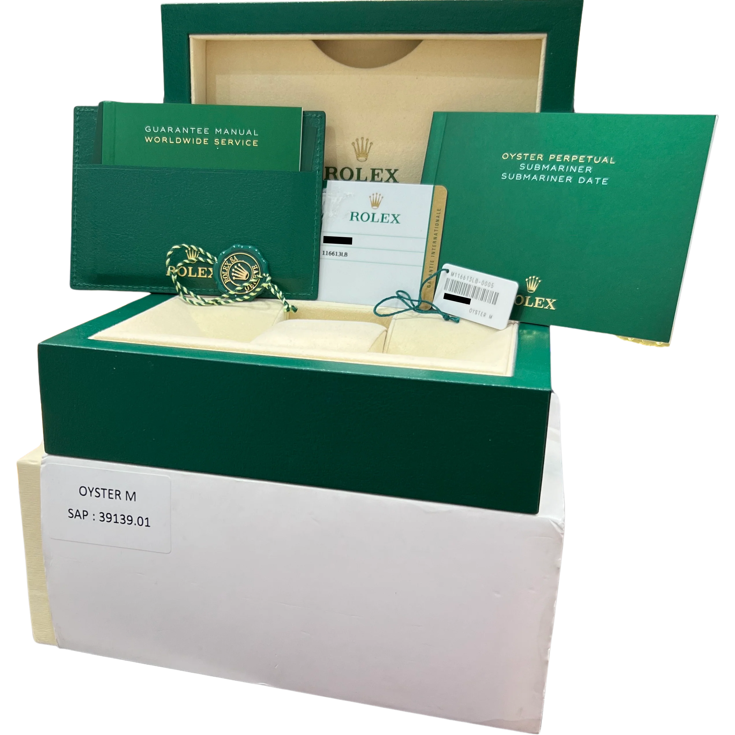 MINT 2018 PAPERS Rolex Submariner Ceramic 40mm Two-Tone Sunburst Blue 116613 BOX - Image 2