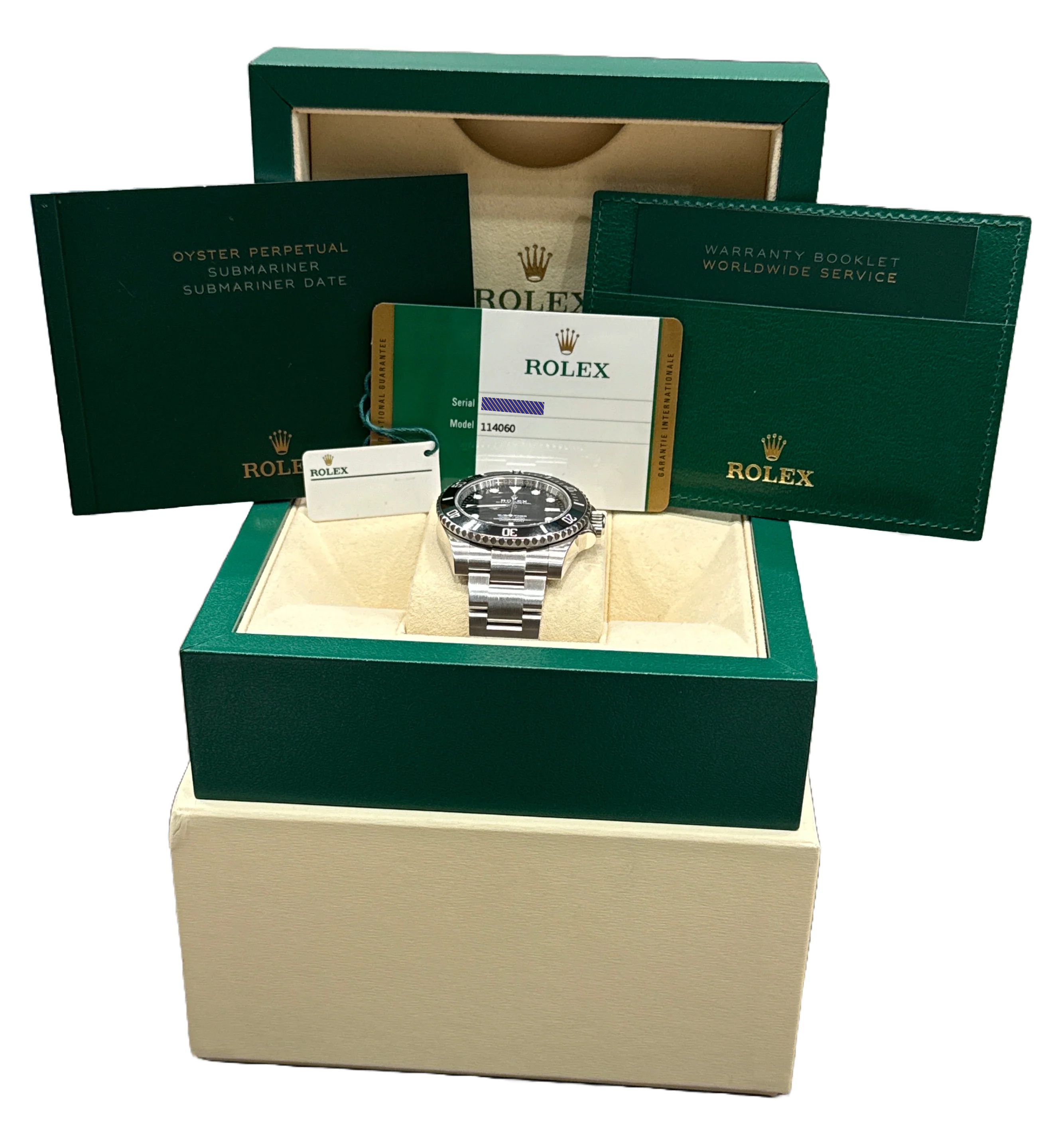 MINT 2019 PAPERS Rolex Submariner No-Date Ceramic 40mm BLACK Steel 114060 LN BOX - Image 2