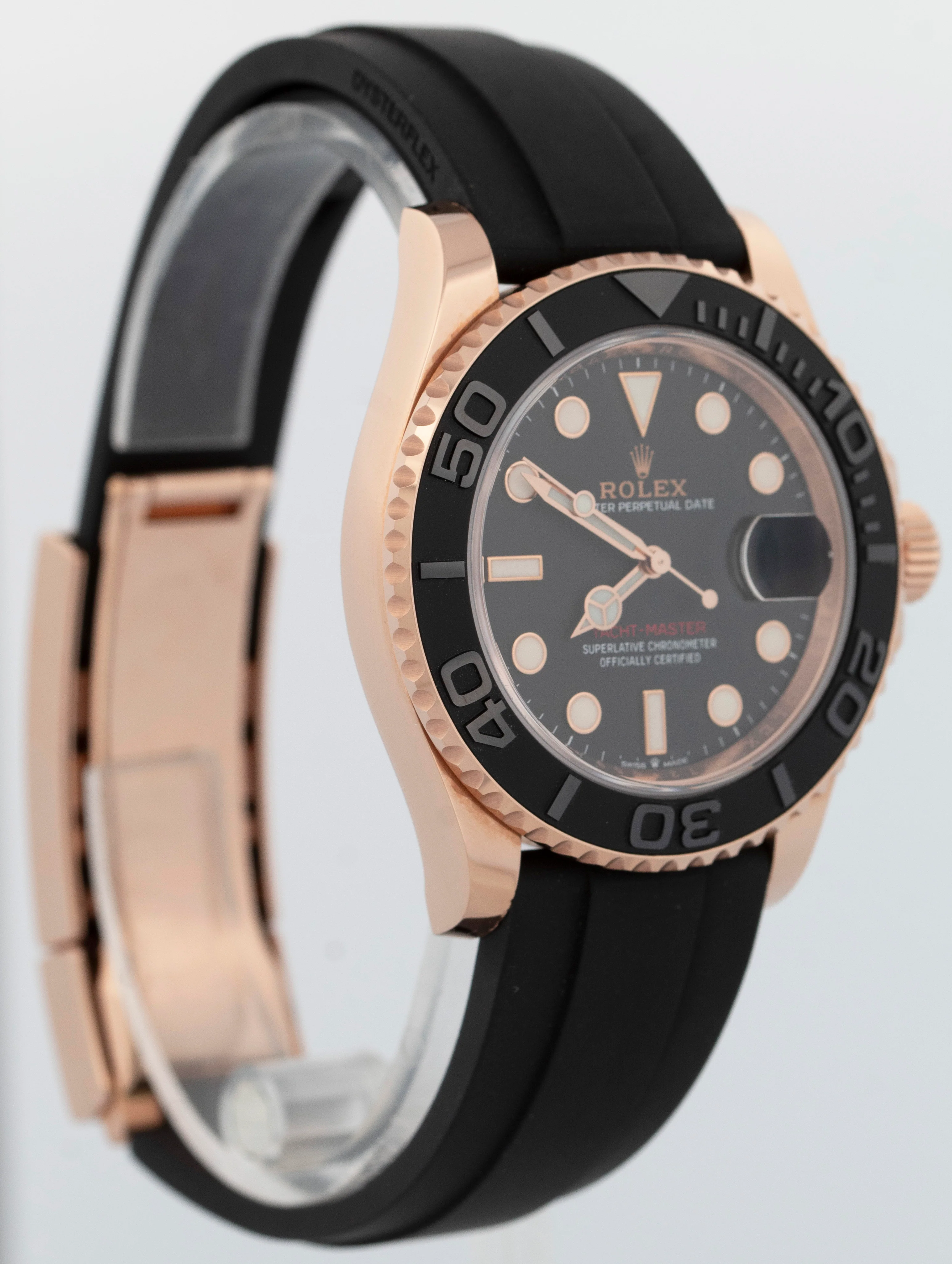 MINT 2020 PAPERS Rolex Yacht-Master 18K Everose Gold Oysterflex 40mm 126655 BOX - Image 5
