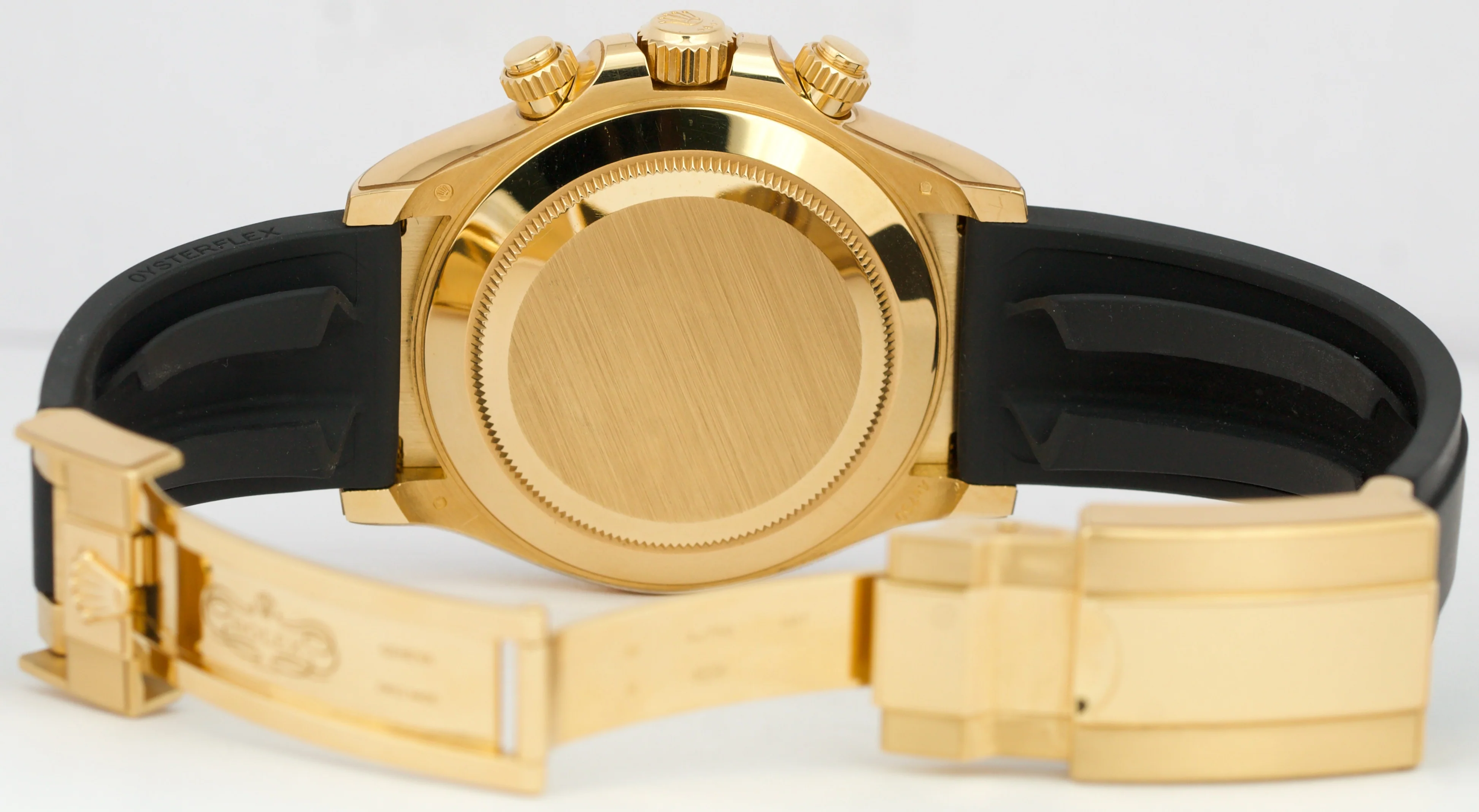 2021 NEW PAPERS Rolex Daytona 18K Gold WHITE Oysterflex 116518 Watch BOX - Image 9
