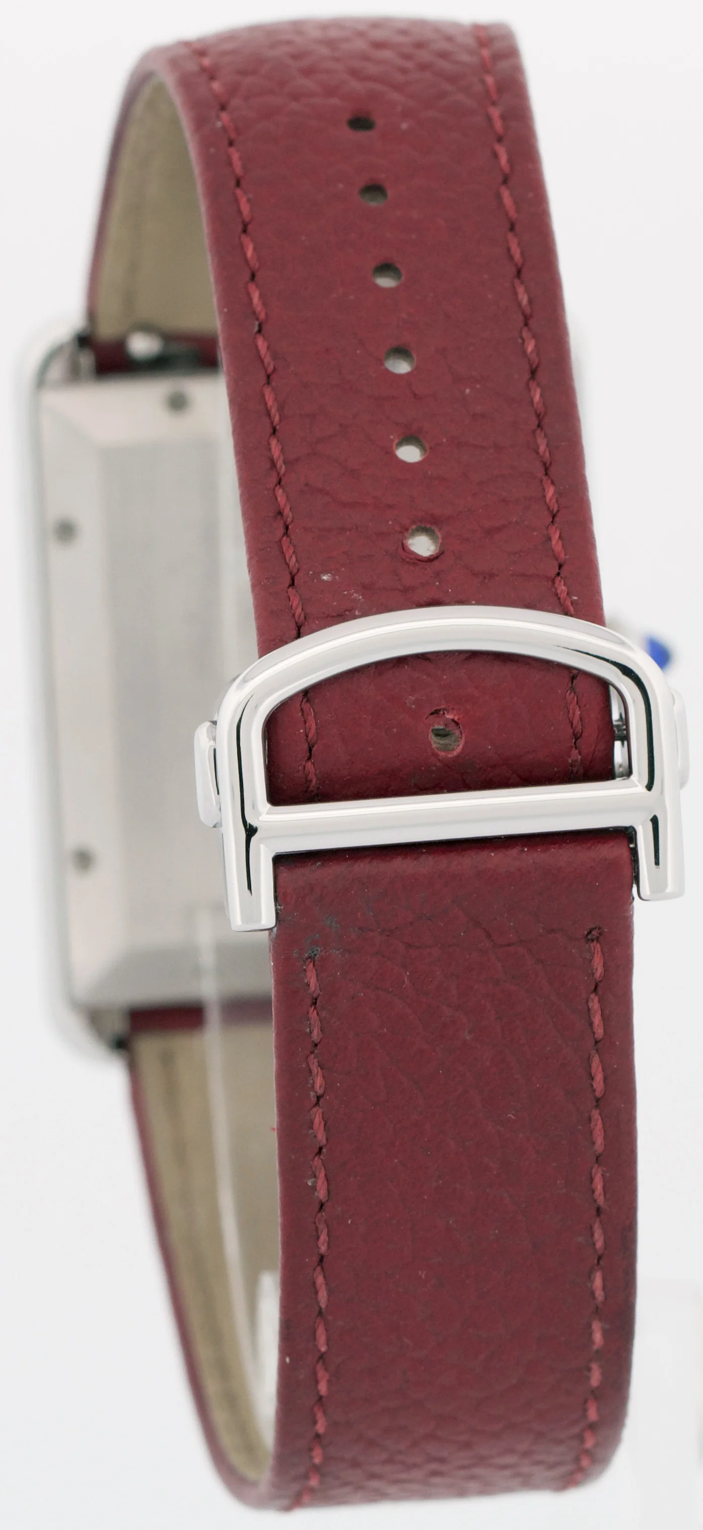 MINT 2022 PAPERS Cartier Tank Must XL SILVER 31mm Steel WSTA0040 Red 4324 BOX - Image 5