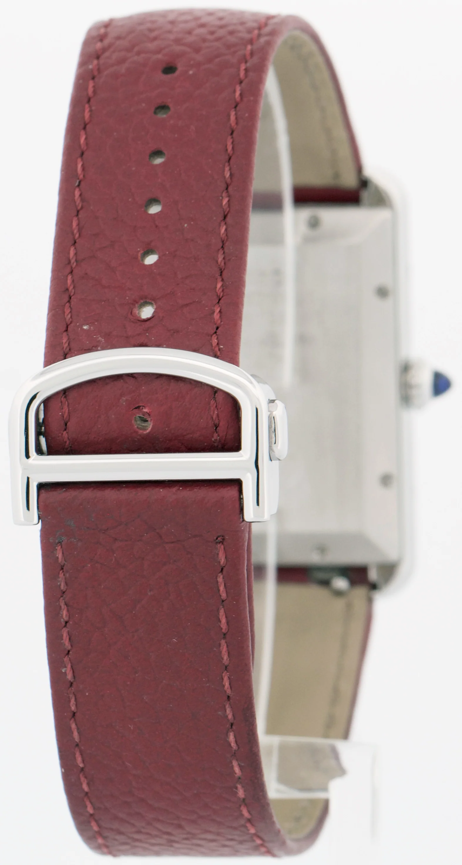 MINT 2022 PAPERS Cartier Tank Must XL SILVER 31mm Steel WSTA0040 Red 4324 BOX - Image 6