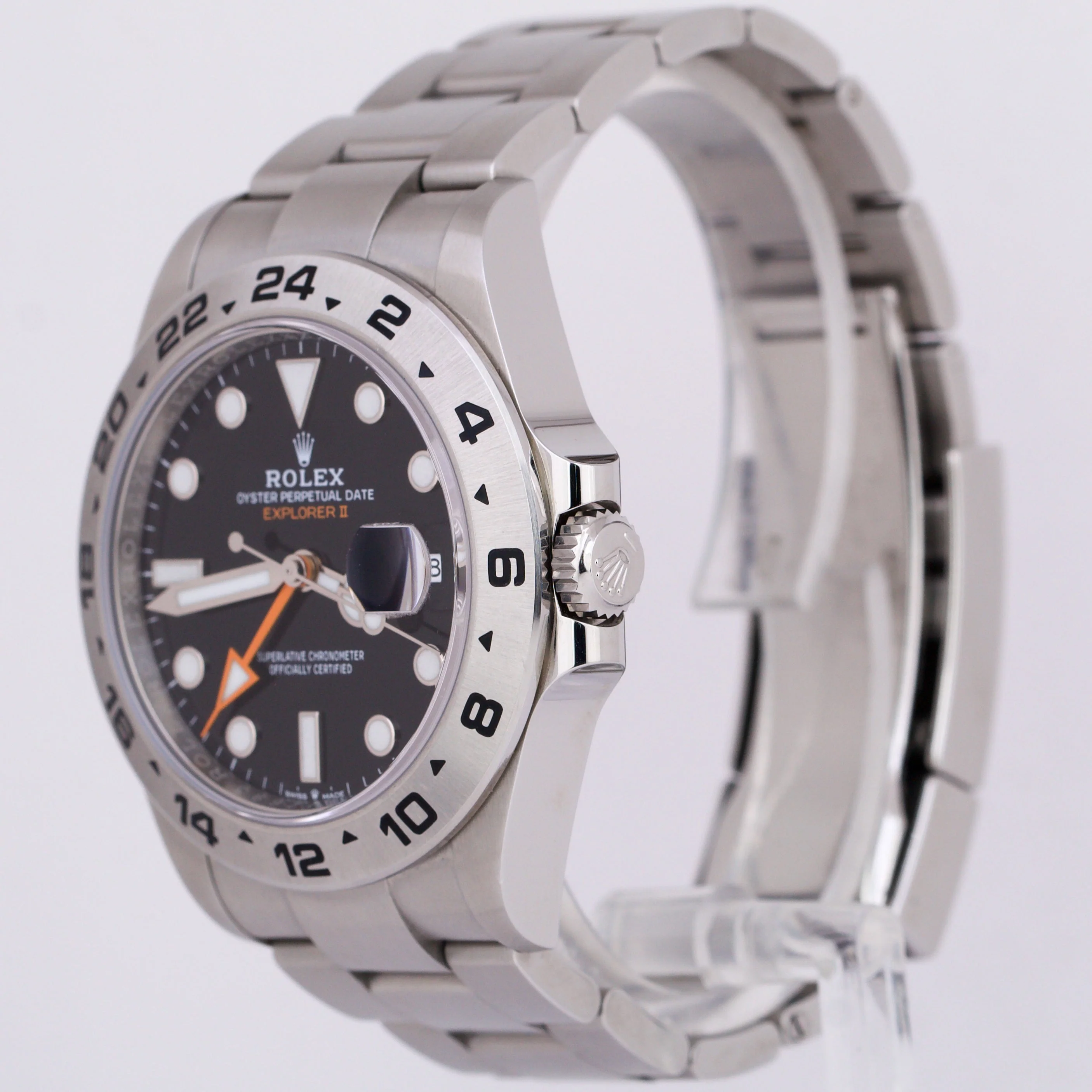 MINT 2023 PAPERS Rolex Explorer II 42mm BLACK Orange Stainless Steel 226570 BOX - Image 4