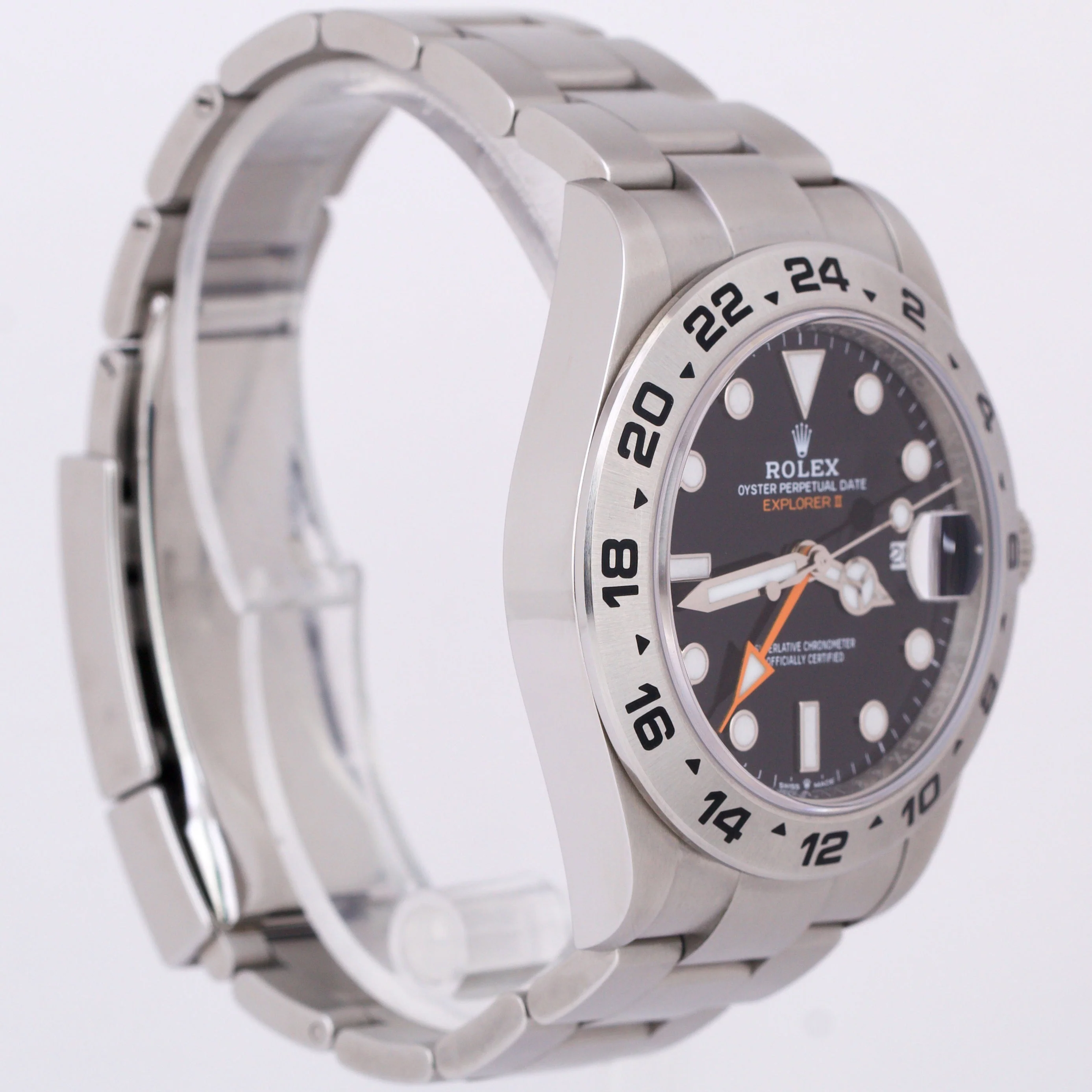 MINT 2023 PAPERS Rolex Explorer II 42mm BLACK Orange Stainless Steel 226570 BOX - Image 5
