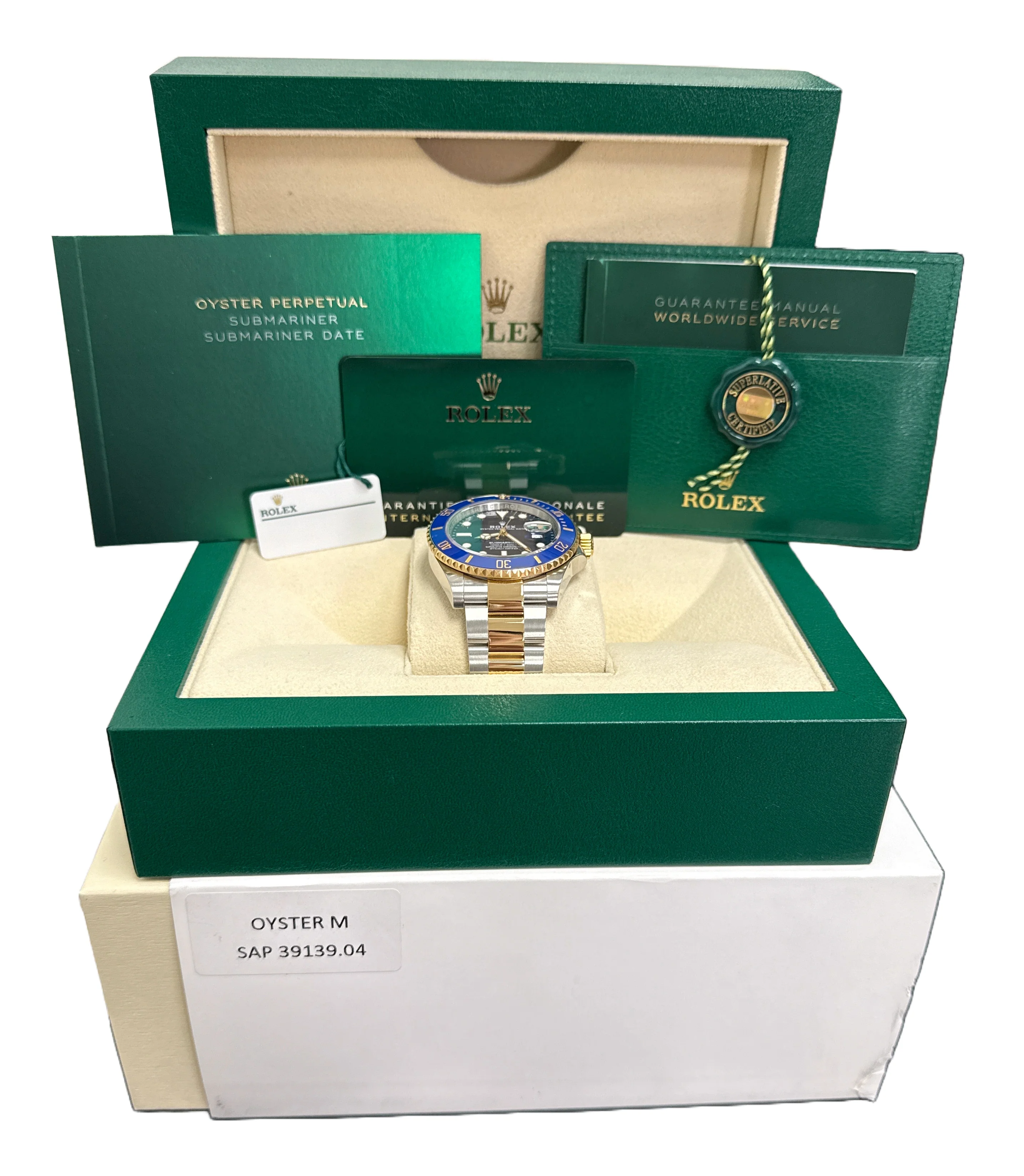 MINT 2023 PAPERS Rolex Submariner Date 41mm BLUE 18K Gold Steel 126613 LB BOX - Image 2