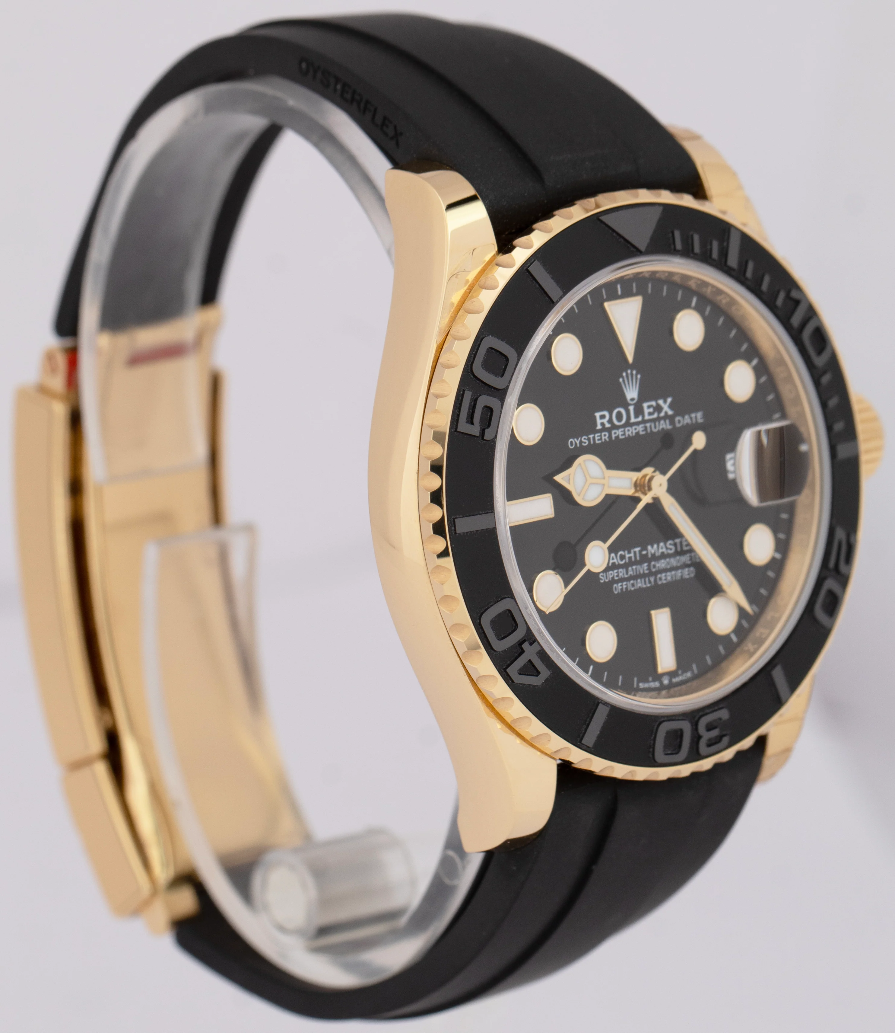 MINT 2023 PAPERS Rolex Yacht-Master Yellow Gold Oysterflex 42mm 226658 Watch BOX - Image 4